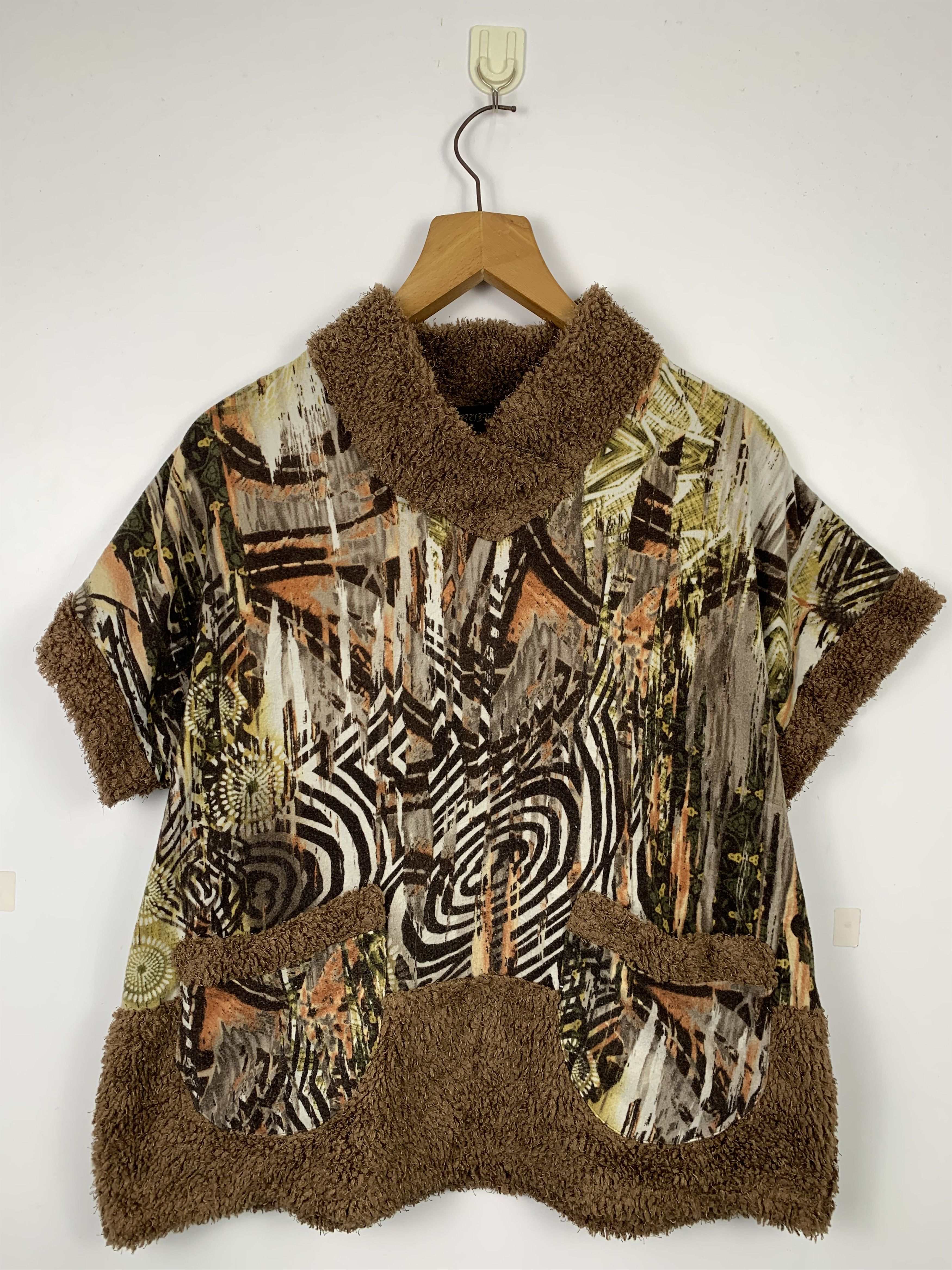 Japanese Brand Vintage JAPANESE BRAND Sherpa Collar Aztec Native J0504 Size M / US 6-8 / IT 42-44 - 1 Thumbnail