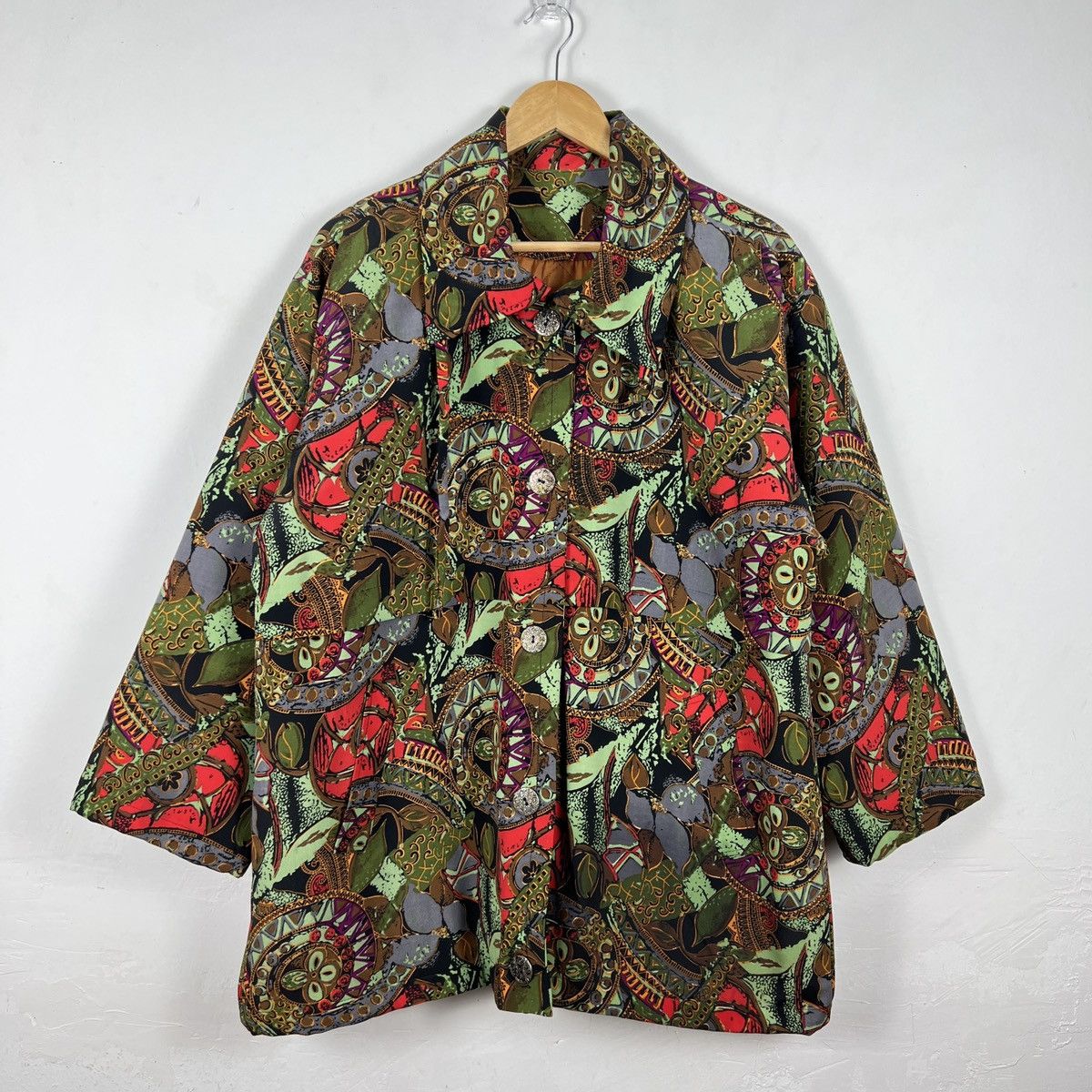 image of Edition Japan x Traditional Weatherwear Vintage Nice Design Button Down Quilted Lining Jacket, Wome