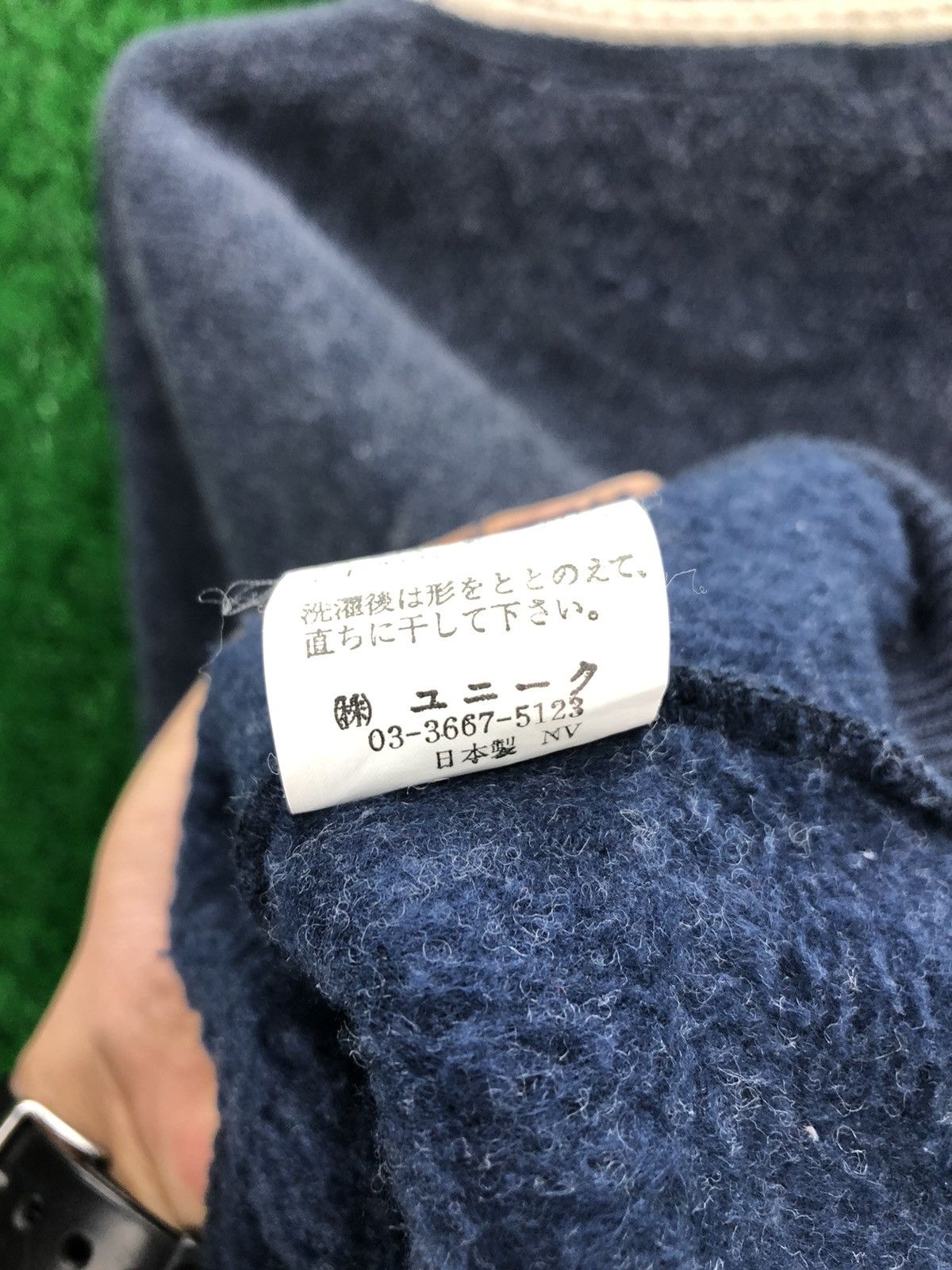 Japanese Brand Vintage 90's Knit Light Wool Round Collar Shirt by Kuranapo Size US L / EU 52-54 / 3 - 10 Thumbnail