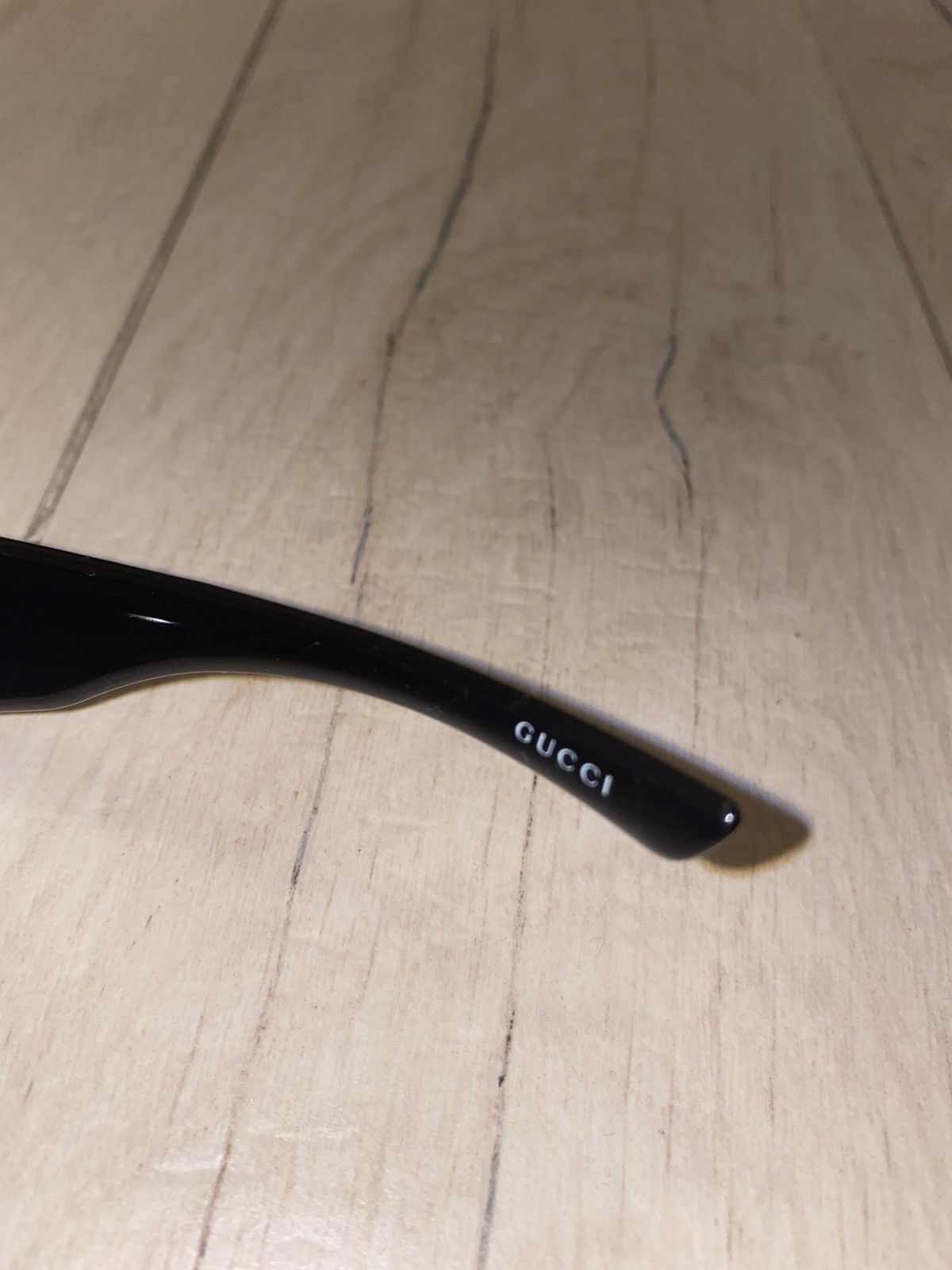 Gucci Gucci GG 2561/S Big Logo Horsebit Shield Black Sunglasses Size ONE SIZE - 11 Thumbnail