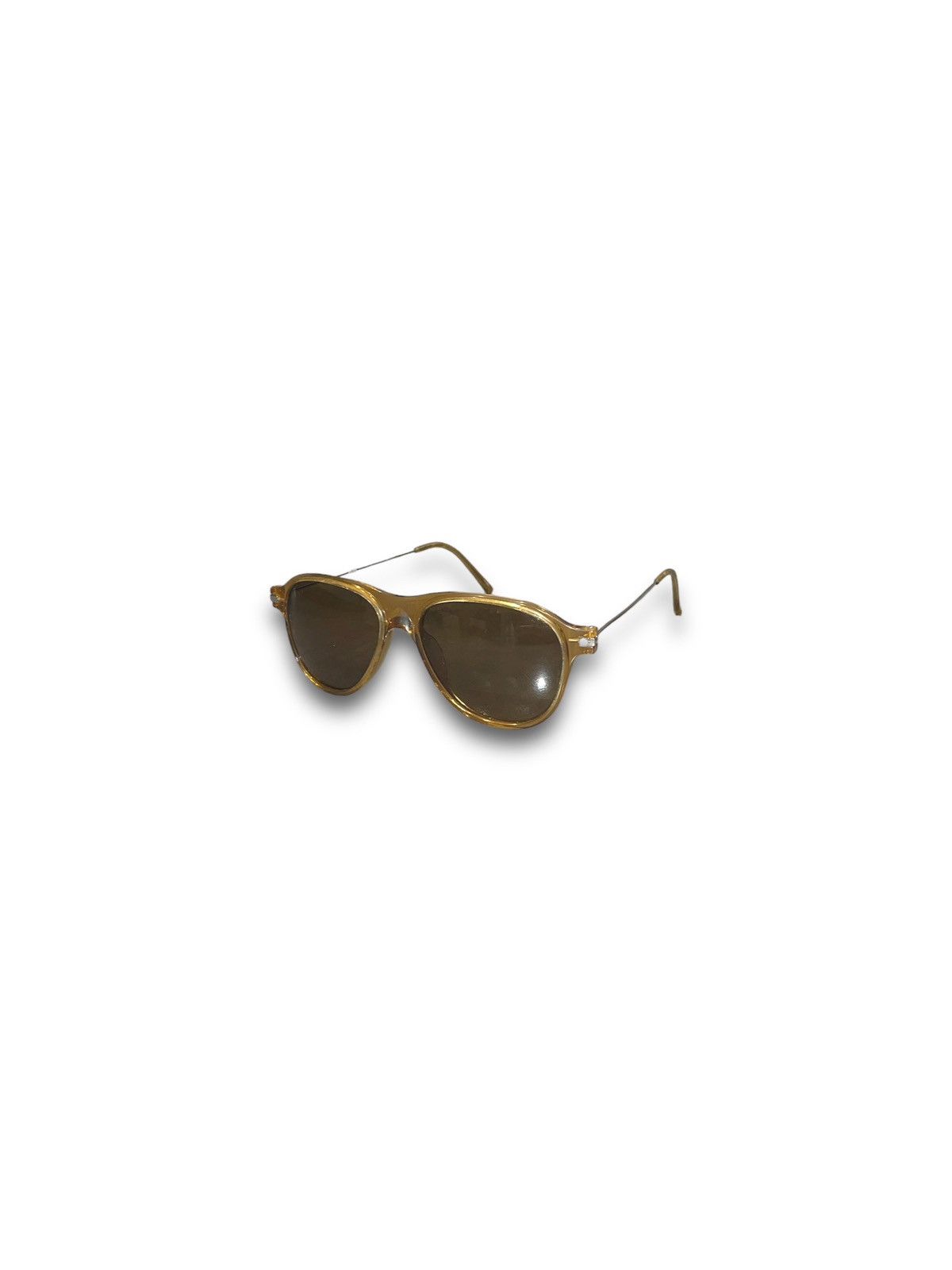 Dries Van Noten × Linda Farrow Dries Van Noten X Linda Farrow DVN/34/2 Yellow Sunglasses Size ONE SIZE - 1 Thumbnail