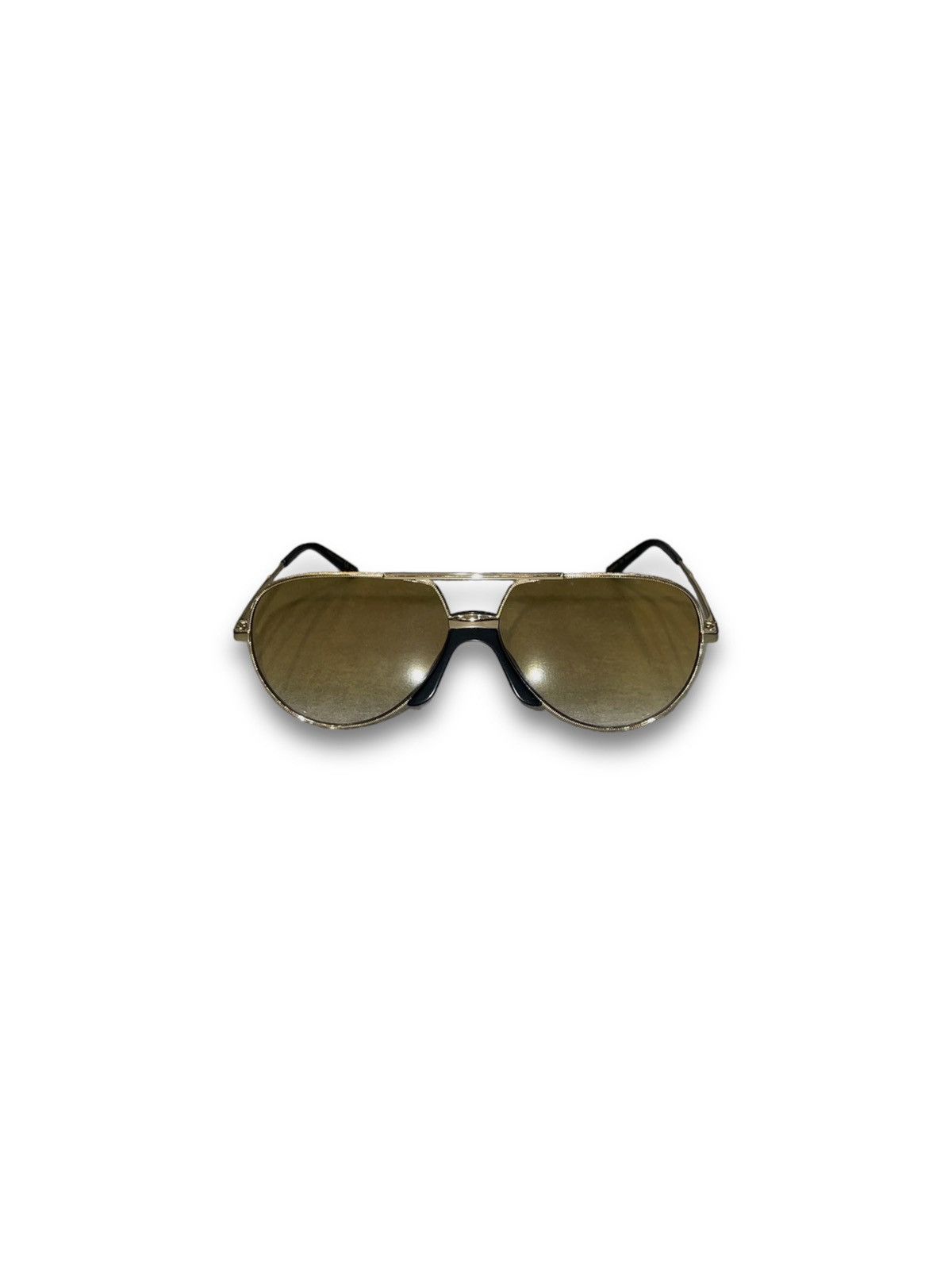 Gucci DS! Gucci GG0432S Gold Lens Aviator Sunglasses Size ONE SIZE - 2 Thumbnail