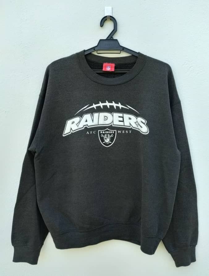 NFL Vintage NFL Raiders Sun Faded Sweatshirt Size US M / EU 48-50 / 2 - 1 Thumbnail