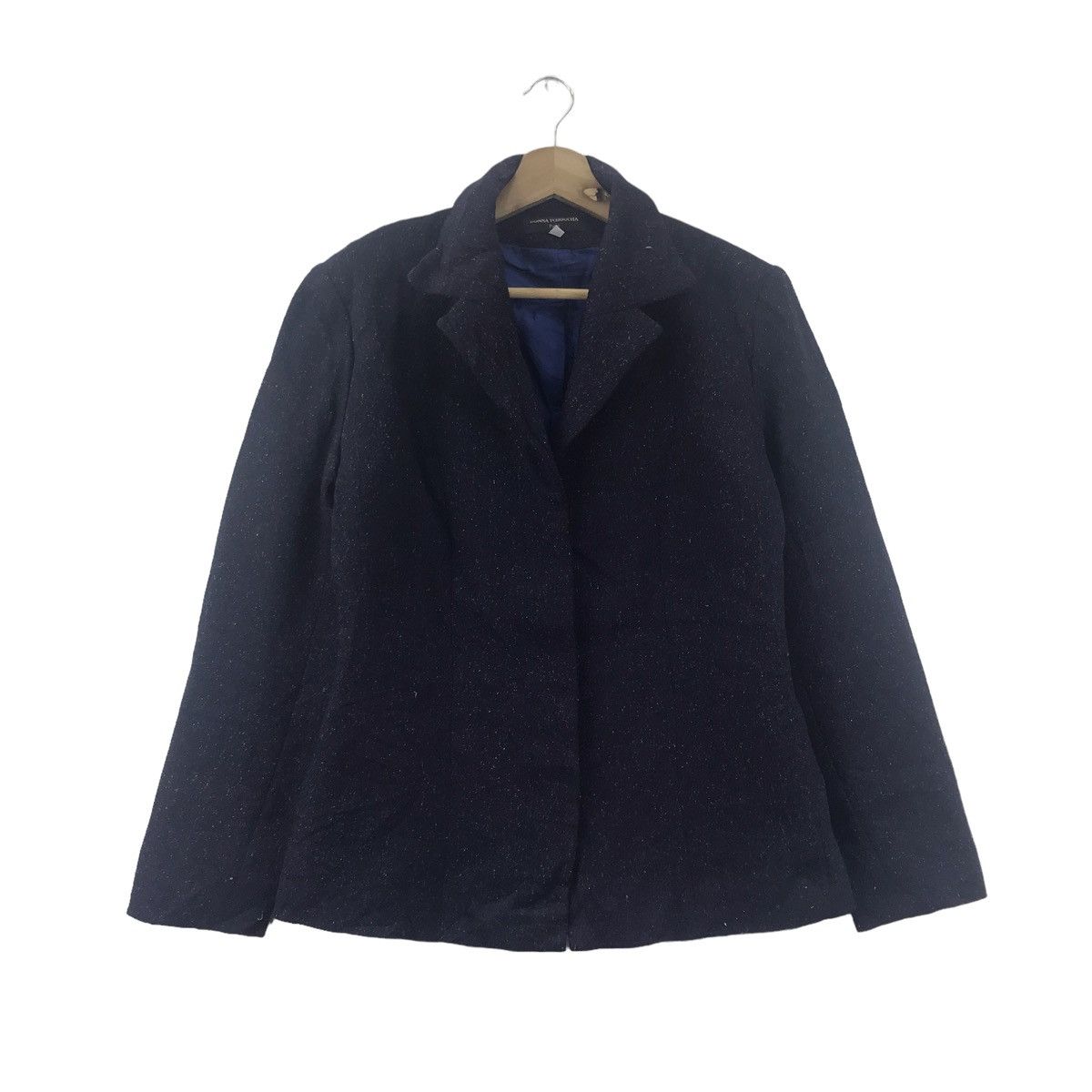 Vintage DONNA TCHOUCHA Navy Blazer Coat Size S / US 4 / IT 40 - 1 Thumbnail
