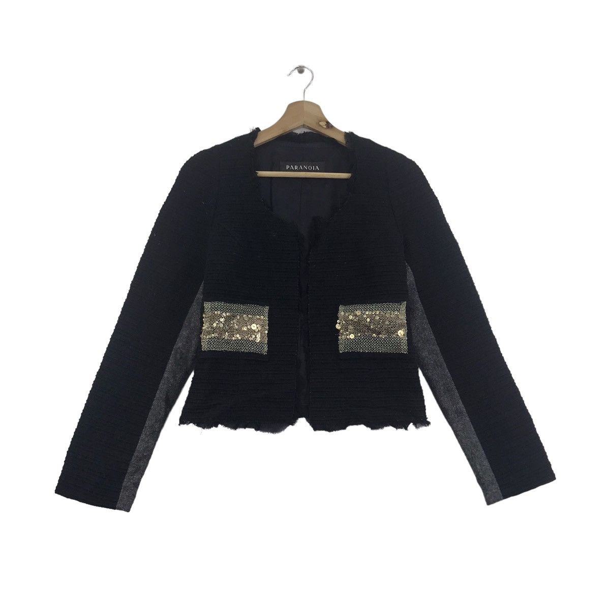 Japanese Brand PARANOIA Hiroyuki Tsunematsu Japan Tweed Jacket Size XS / US 0-2 / IT 36-38 - 1 Thumbnail