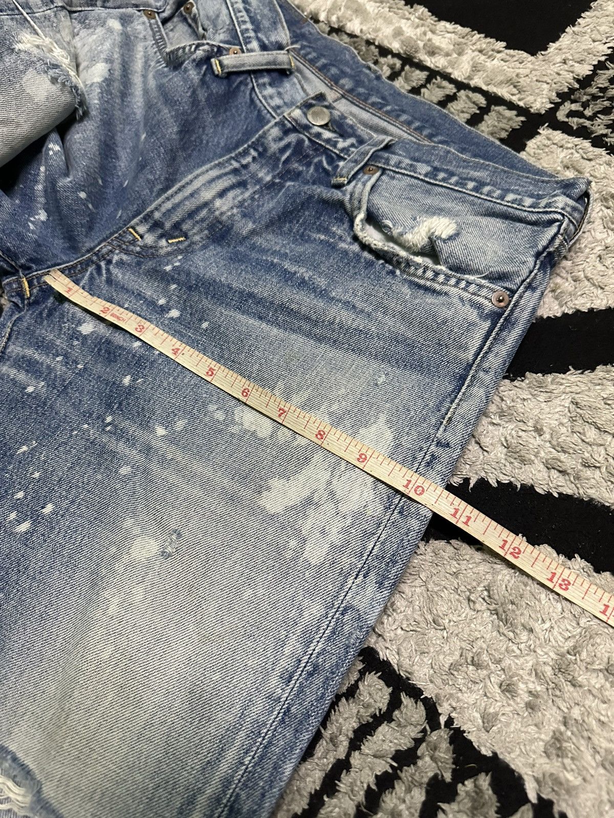 Japanese Brand RNA distressed denim jeans Size US 30 / EU 46 - 12 Thumbnail
