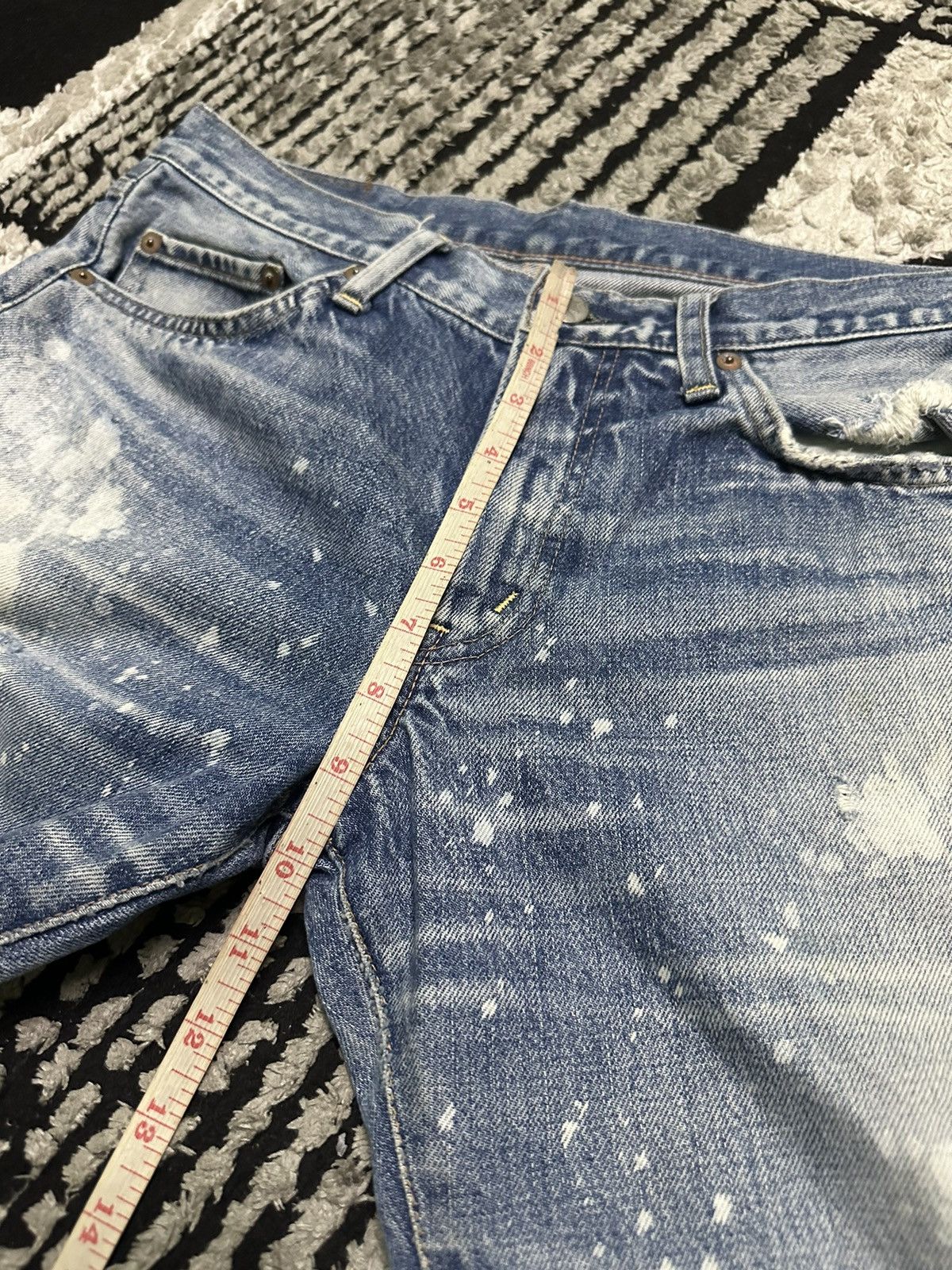 Japanese Brand RNA distressed denim jeans Size US 30 / EU 46 - 13 Thumbnail