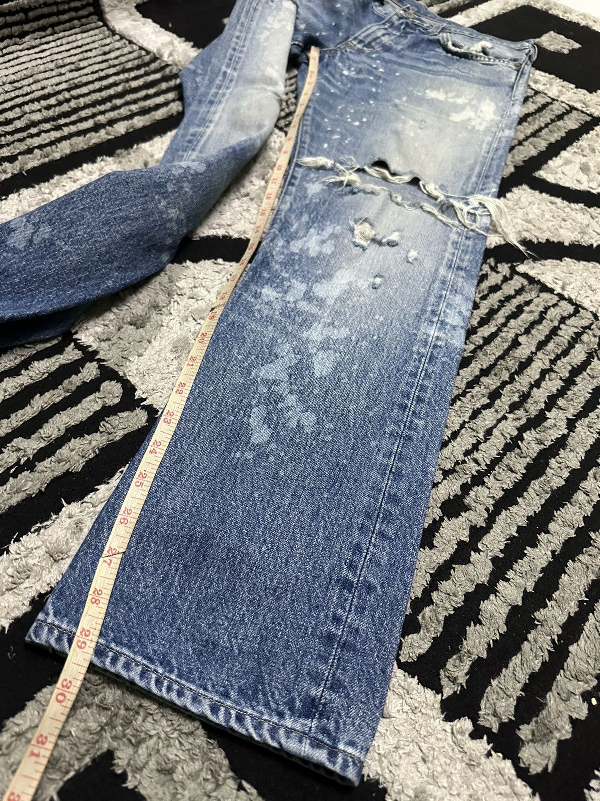 Japanese Brand RNA distressed denim jeans Size US 30 / EU 46 - 10 Thumbnail