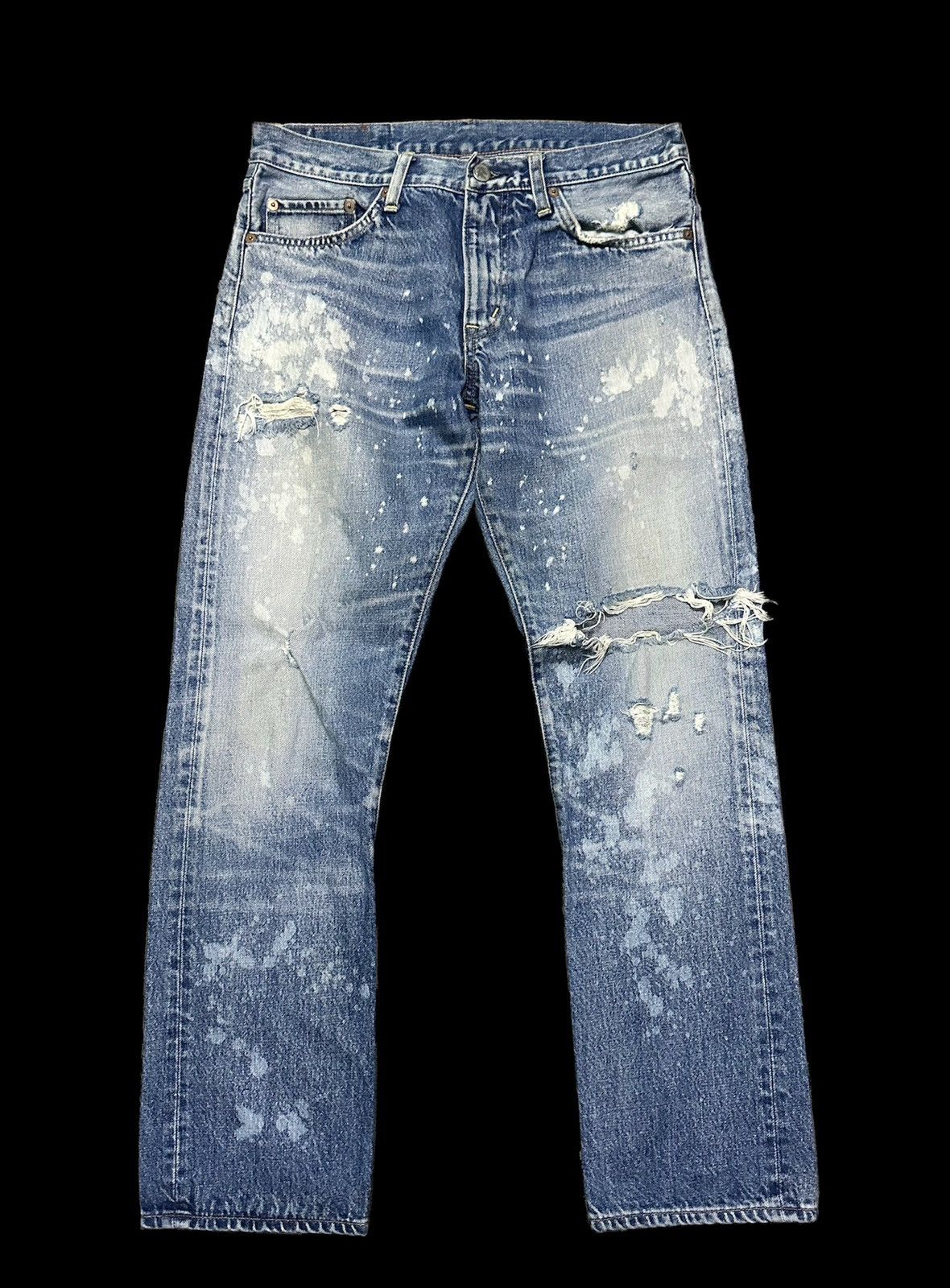 Japanese Brand RNA distressed denim jeans Size US 30 / EU 46 - 2 Thumbnail