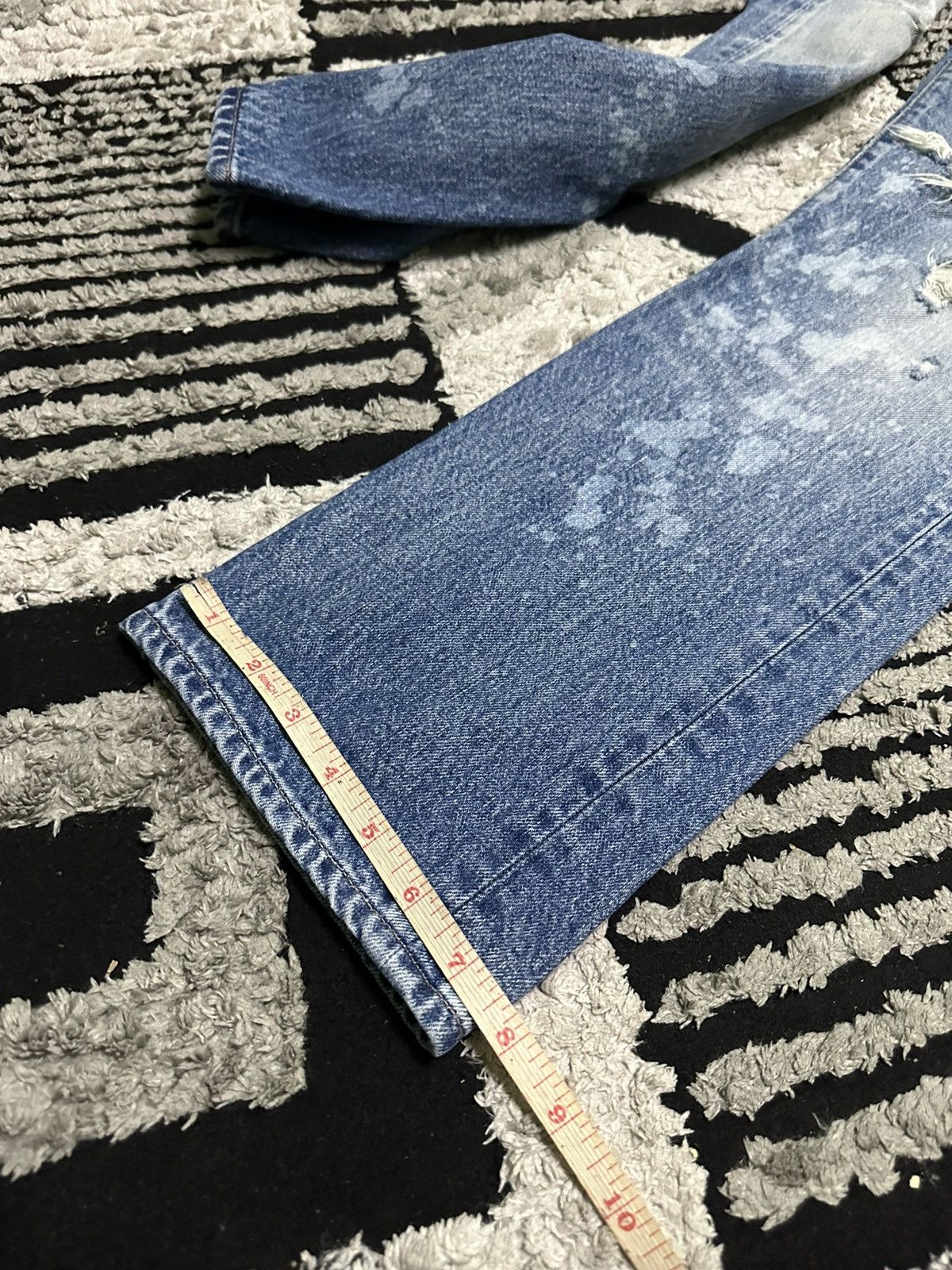 Japanese Brand RNA distressed denim jeans Size US 30 / EU 46 - 9 Thumbnail