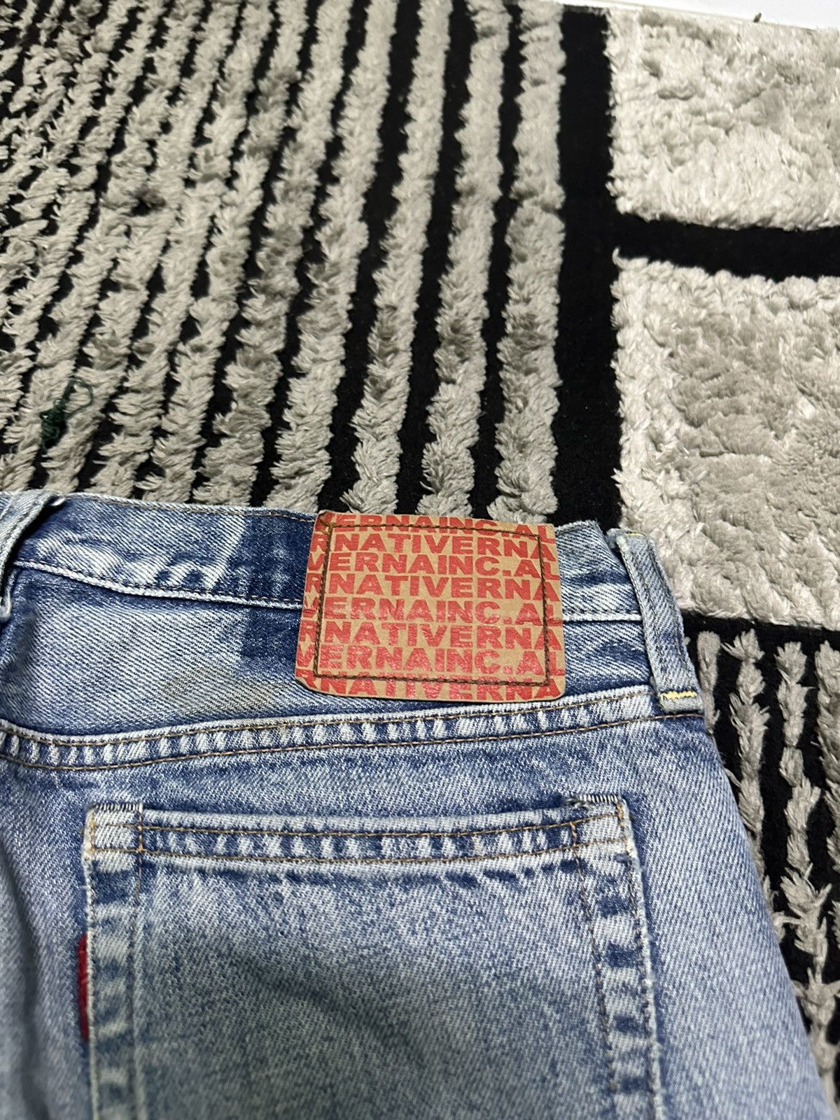 Japanese Brand RNA distressed denim jeans Size US 30 / EU 46 - 6 Thumbnail