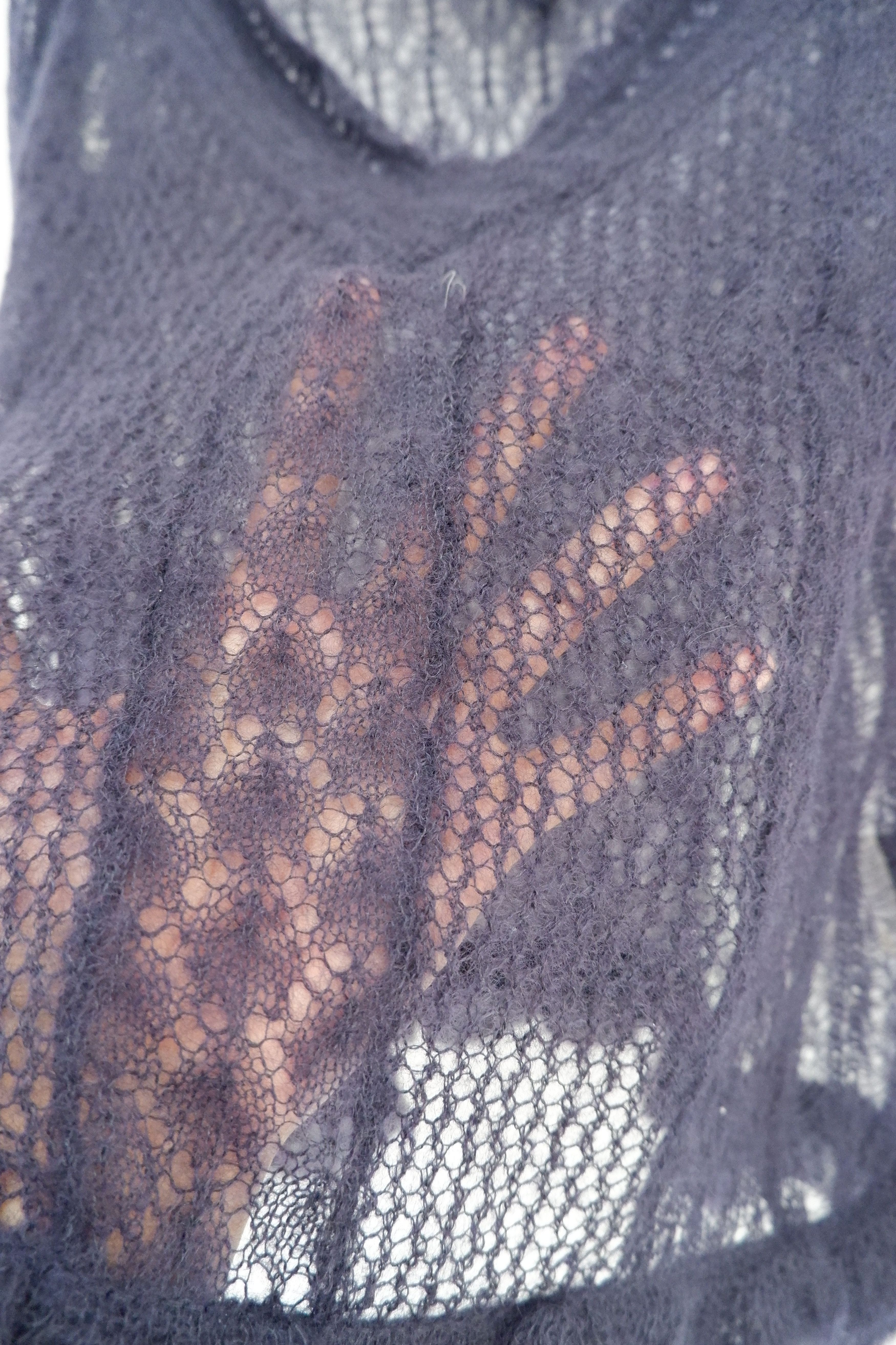 Gianfranco Ferre Vintage Gianfranco Ferre Mesh Mohair Cardigan | Rare Size M / US 6-8 / IT 42-44 - 5 Thumbnail
