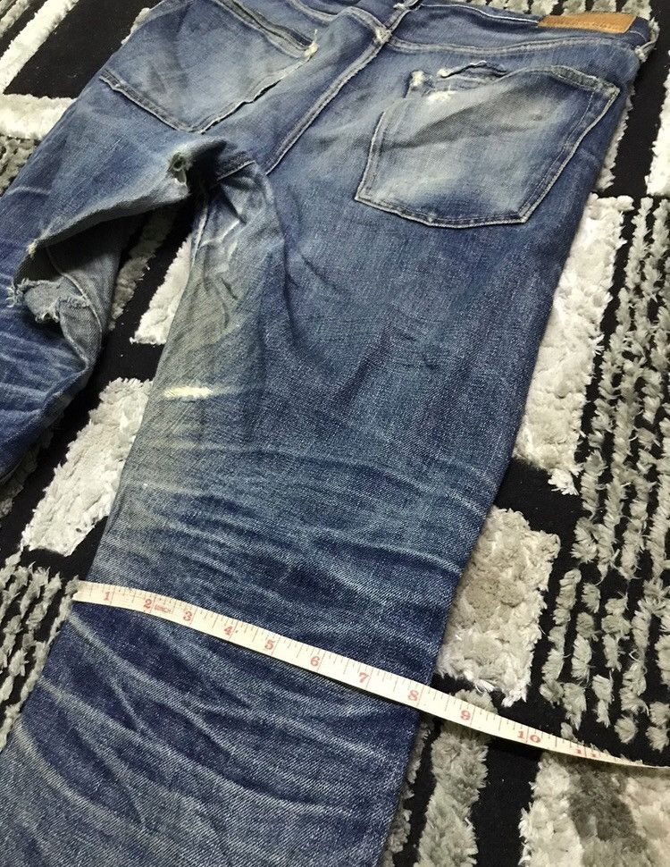 Vintage 🔥Rare🔥vintage Phigvel distressed rusty wash blue denim jeans Size US 32 / EU 48 - 12 Thumbnail