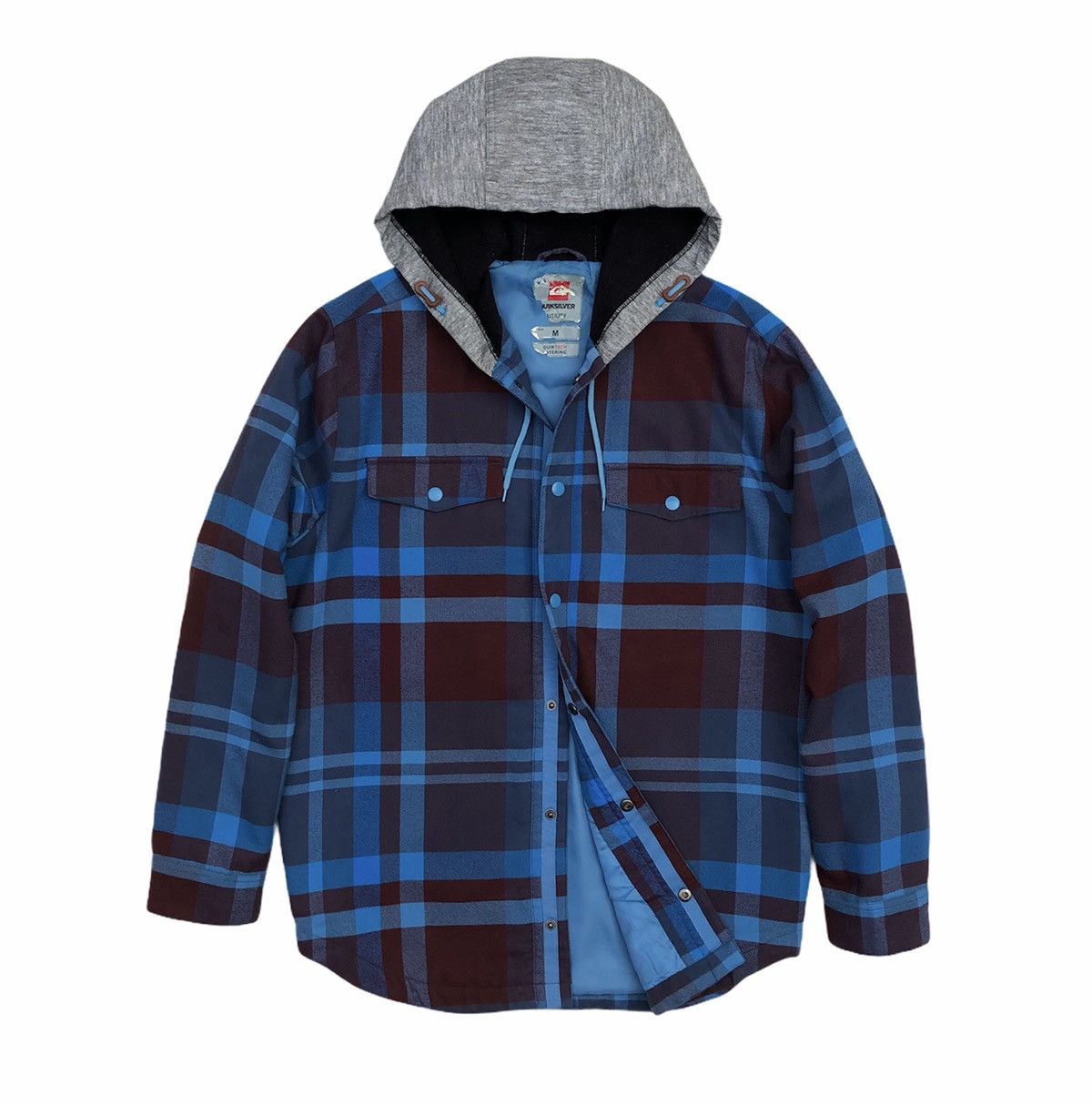 Quiksilver Quiksilver Check Mount Blu Long Sleeves Flannel Jacket Size US M / EU 48-50 / 2 - 1 Thumbnail