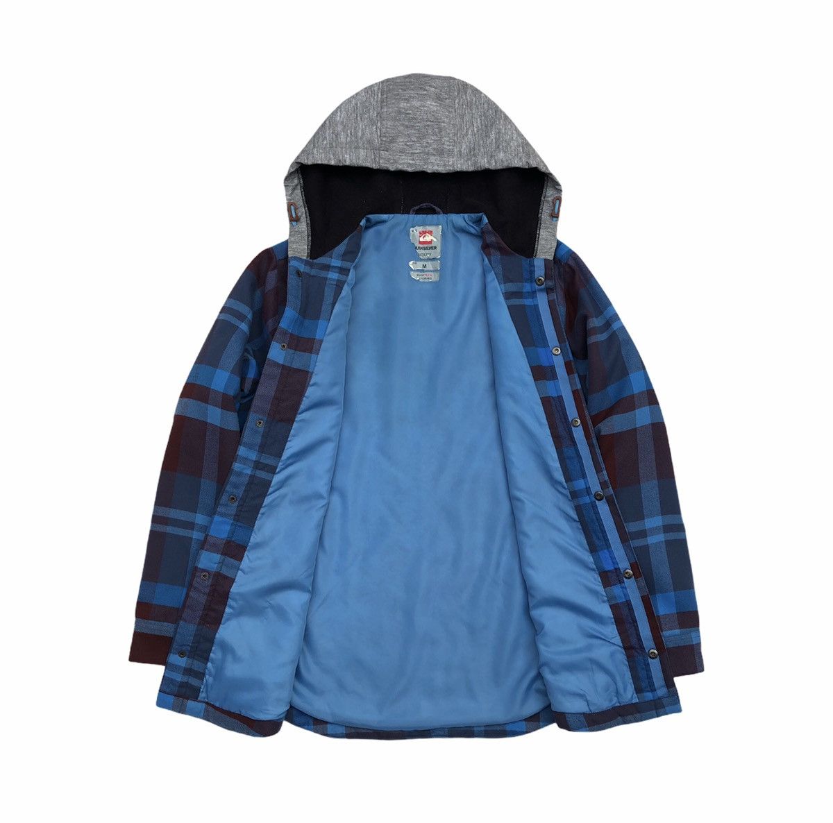 Quiksilver Quiksilver Check Mount Blu Long Sleeves Flannel Jacket Size US M / EU 48-50 / 2 - 4 Thumbnail
