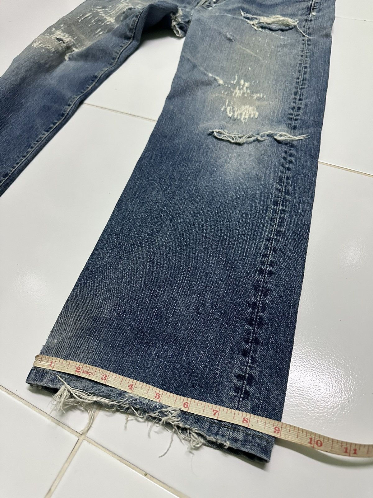 45rpm Vintage 45rpm distressed denim jeans Size US 28 / EU 44 - 9 Thumbnail
