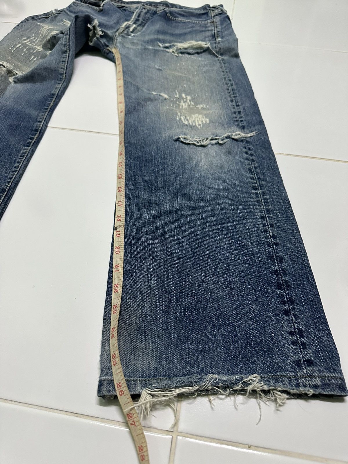 45rpm Vintage 45rpm distressed denim jeans Size US 28 / EU 44 - 10 Thumbnail