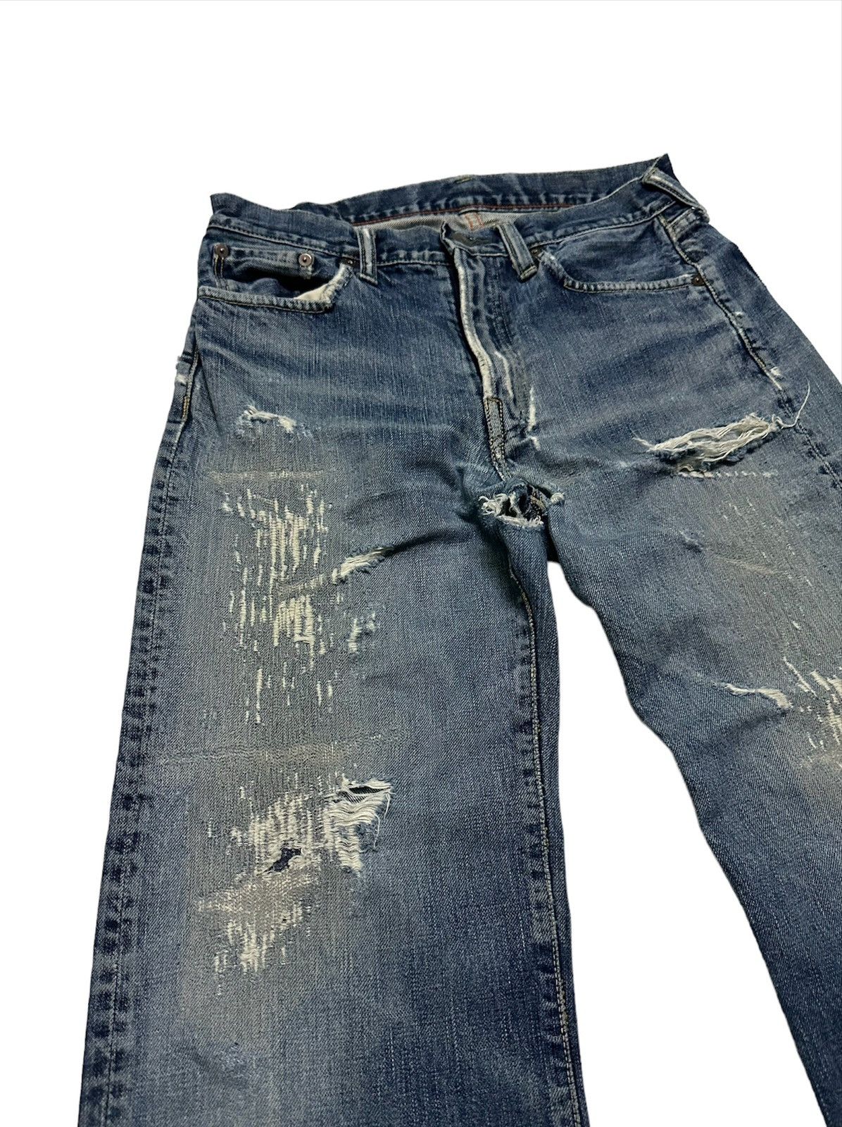 45rpm Vintage 45rpm distressed denim jeans Size US 28 / EU 44 - 3 Thumbnail