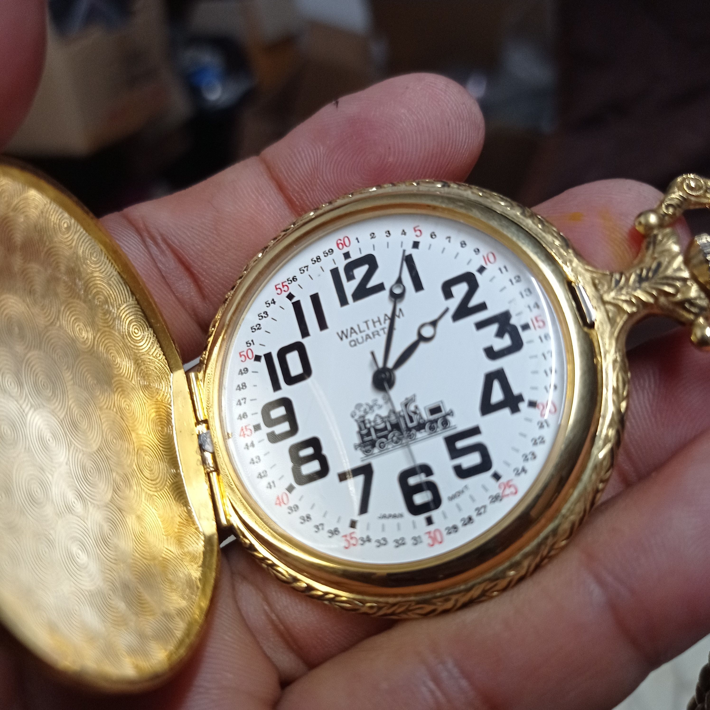 Japanese Brand Super Retro "WALTHAM QUARTZ JAPAN MOVEMENT" Pocket watch Size ONE SIZE - 9 Thumbnail