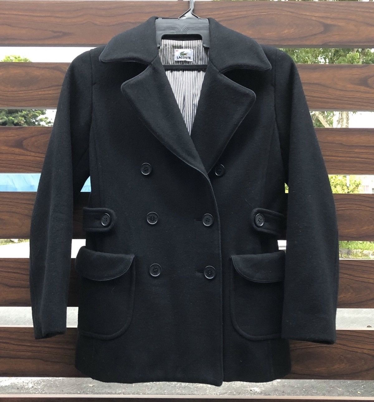 Lacoste 🔥Lacoste Pea Coat Blazer / Jacket Made In Japan Size US M / EU 48-50 / 2 - 1 Thumbnail