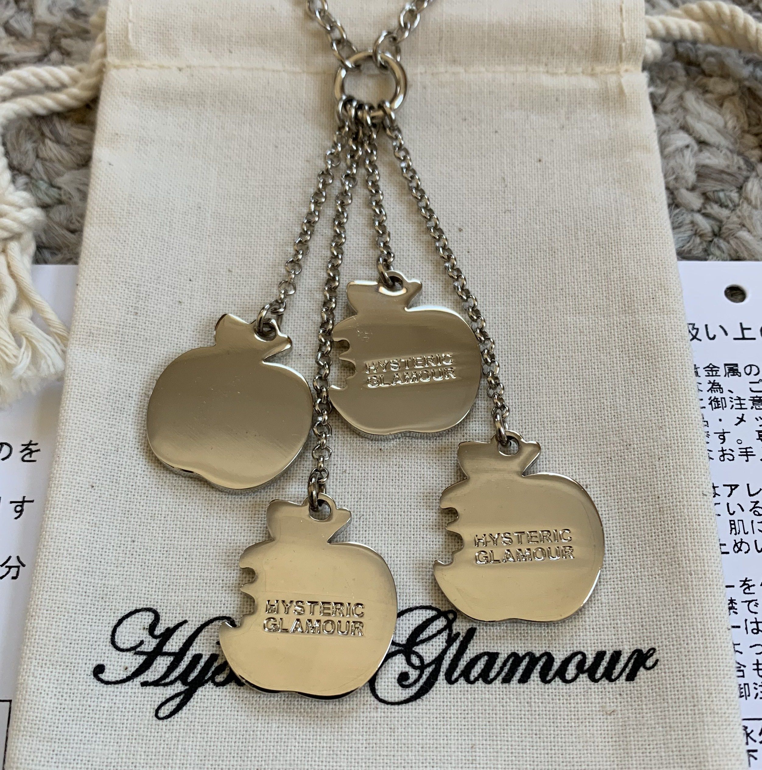 Hysteric Glamour NEW Hysteric Glamour Skull Apple Charm Necklace Size ONE SIZE - 4 Thumbnail