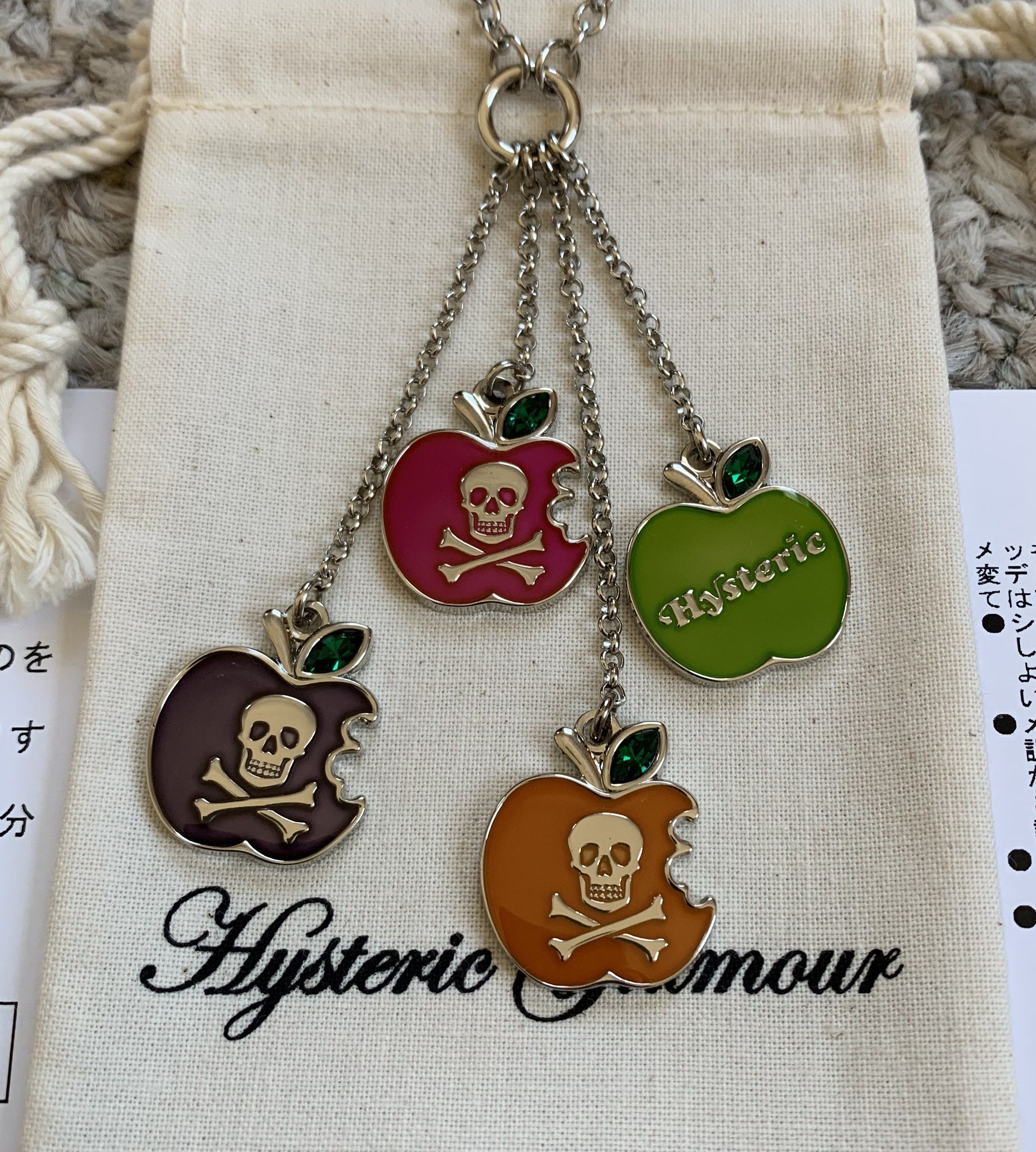 Hysteric Glamour NEW Hysteric Glamour Skull Apple Charm Necklace Size ONE SIZE - 2 Thumbnail
