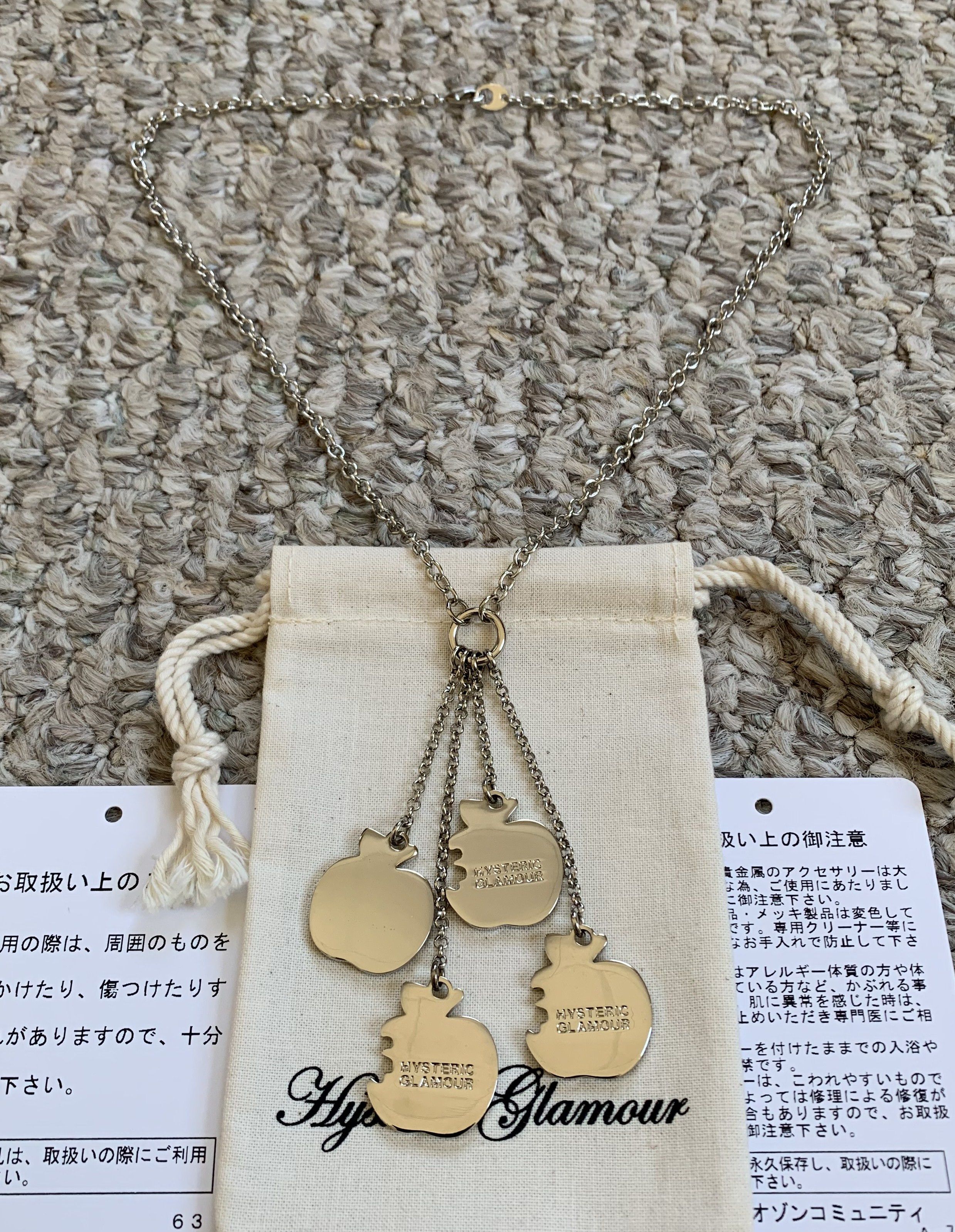 Hysteric Glamour NEW Hysteric Glamour Skull Apple Charm Necklace Size ONE SIZE - 3 Thumbnail