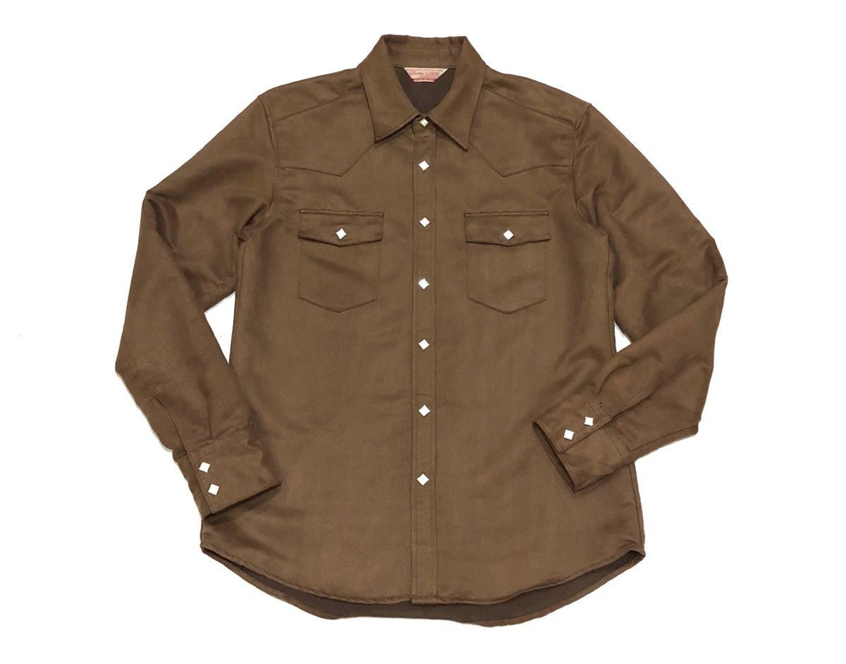 image of Lucky Store Original Long Sleeves Shirt in Brown, Men's (Size Medium)