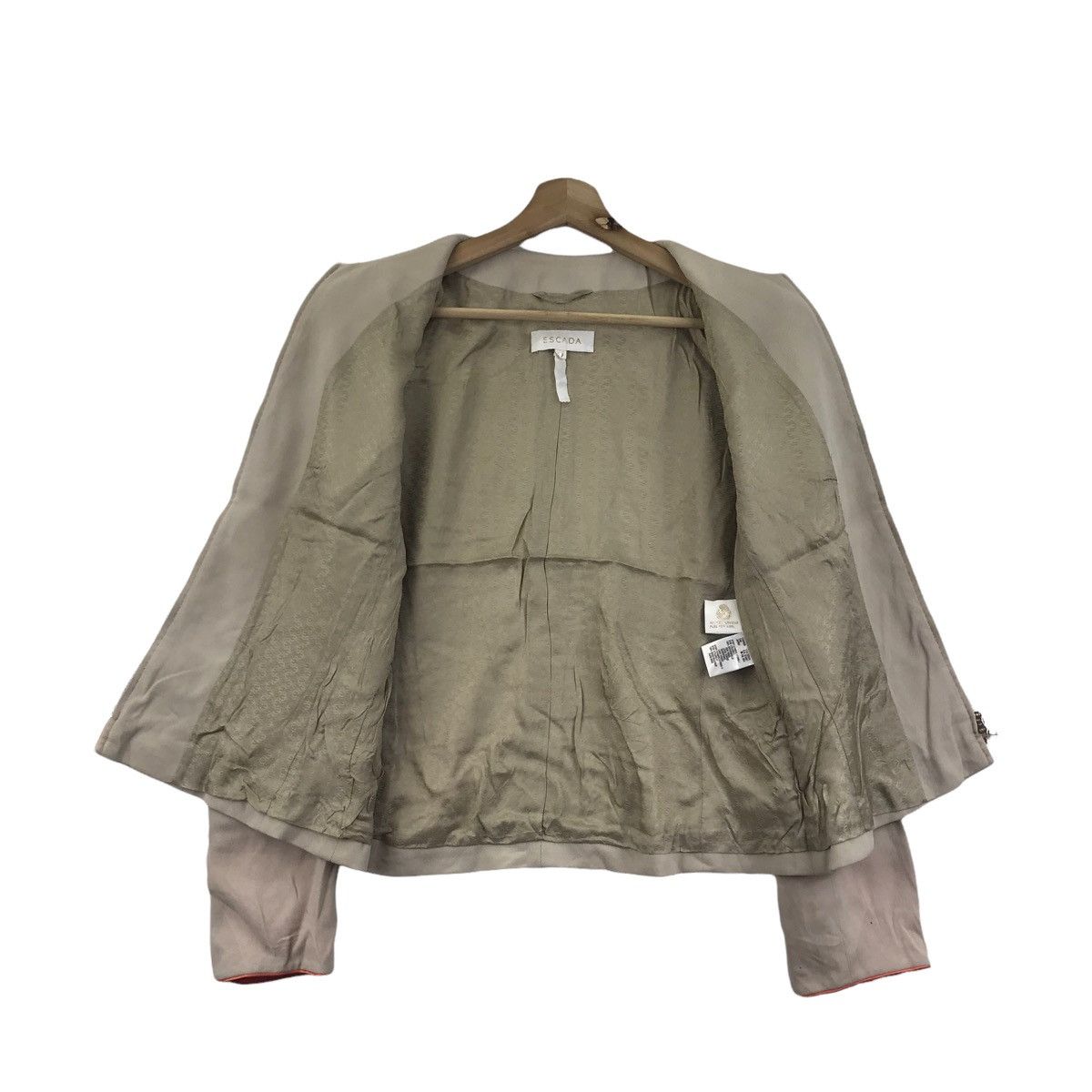 Escada ESCADA Germany Brand Beige Coat Jacket Size S / US 4 / IT 40 - 10 Thumbnail