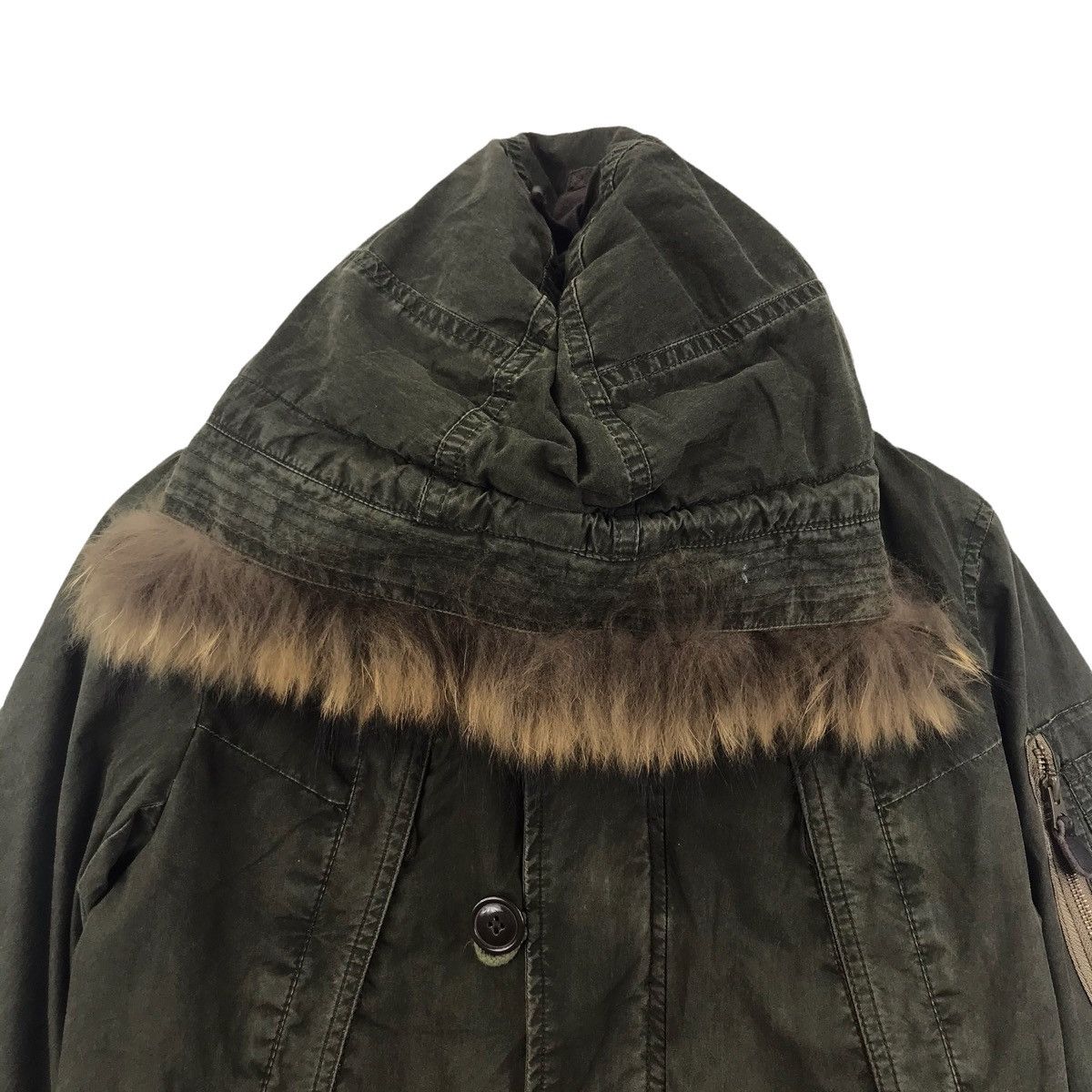 Johnbull JOHNBULL Japanese Brand Parka Wool Long Coat Trench Jacket Size M / US 6-8 / IT 42-44 - 2 Thumbnail