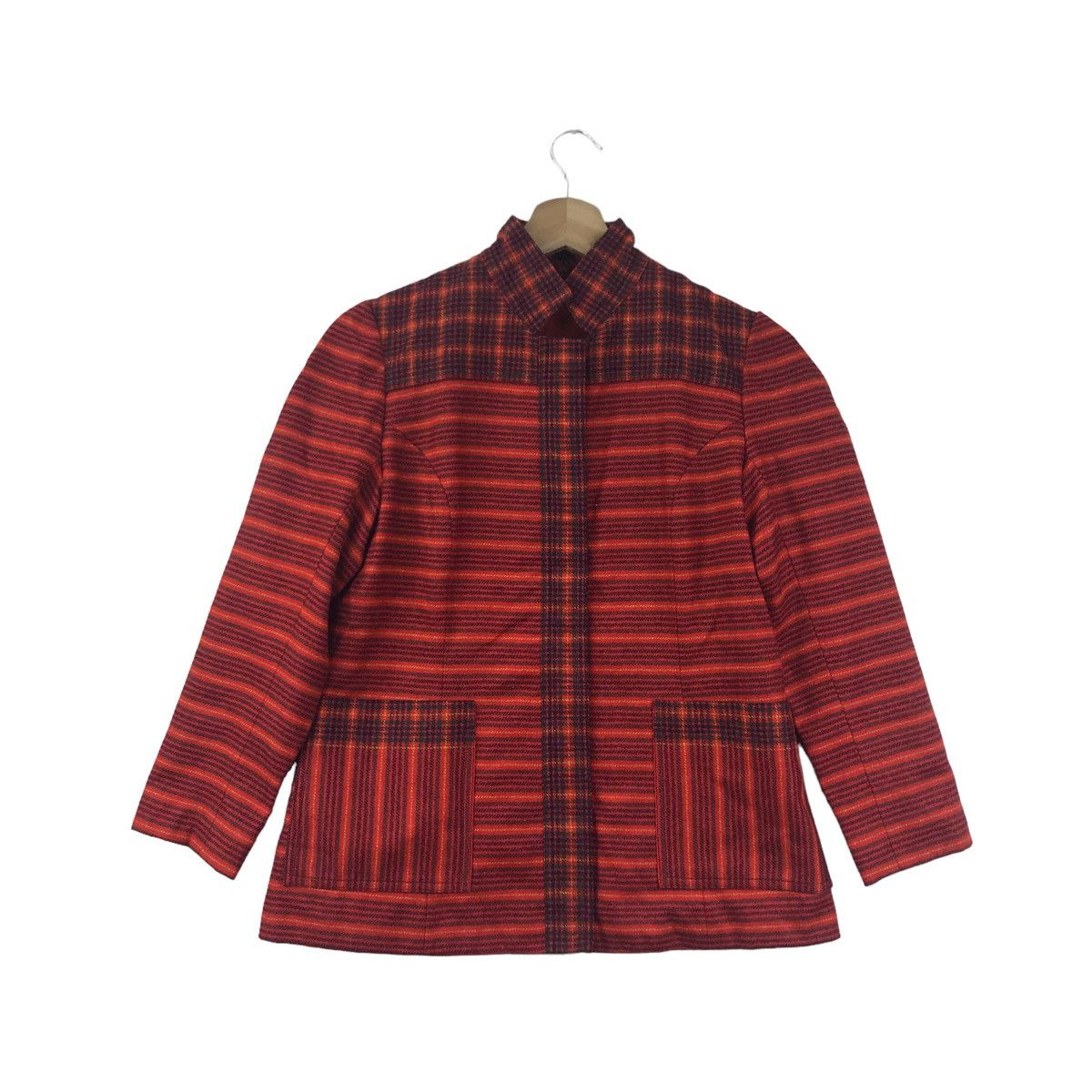 Japanese Brand JAPANESE BRAND Stripes Red Blazer Coat Size XS / US 0-2 / IT 36-38 - 1 Thumbnail