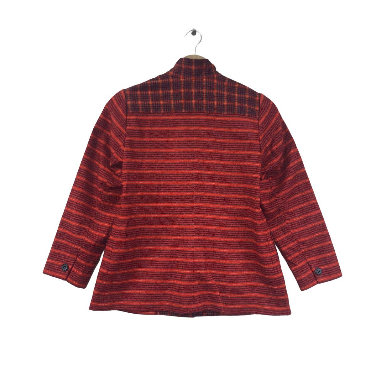 Japanese Brand JAPANESE BRAND Stripes Red Blazer Coat Size XS / US 0-2 / IT 36-38 - 3 Thumbnail