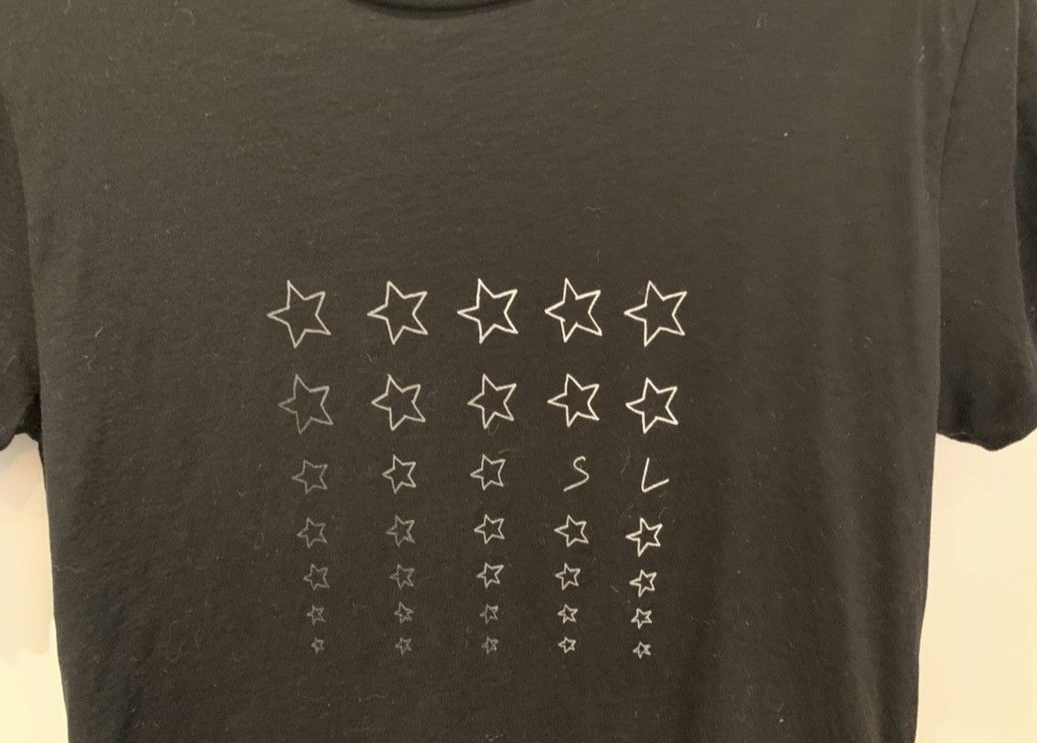 Saint Laurent Paris Saint Laurent Stars black tee shirt medium Size US M / EU 48-50 / 2 - 3 Thumbnail