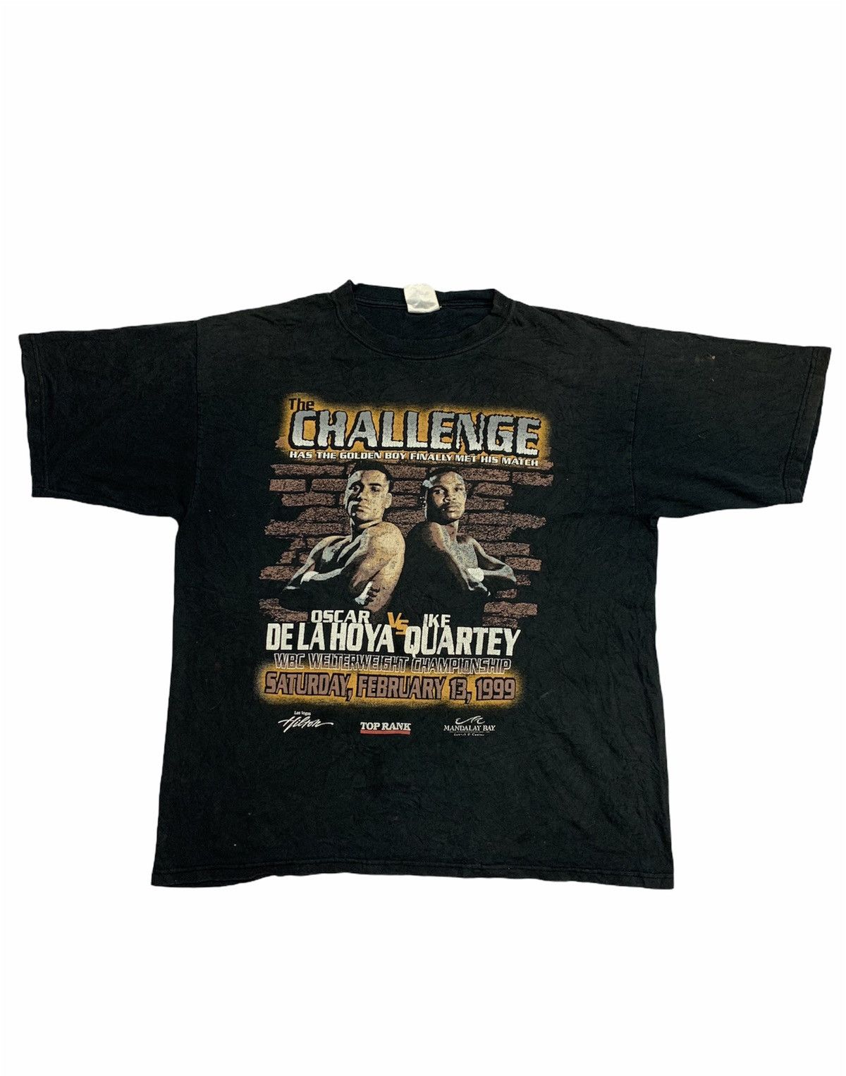 CHALLENGER Vintage 90s The chalenger Oscar de la hoya bs ike quartey Size US XL / EU 56 / 4 - 1 Thumbnail