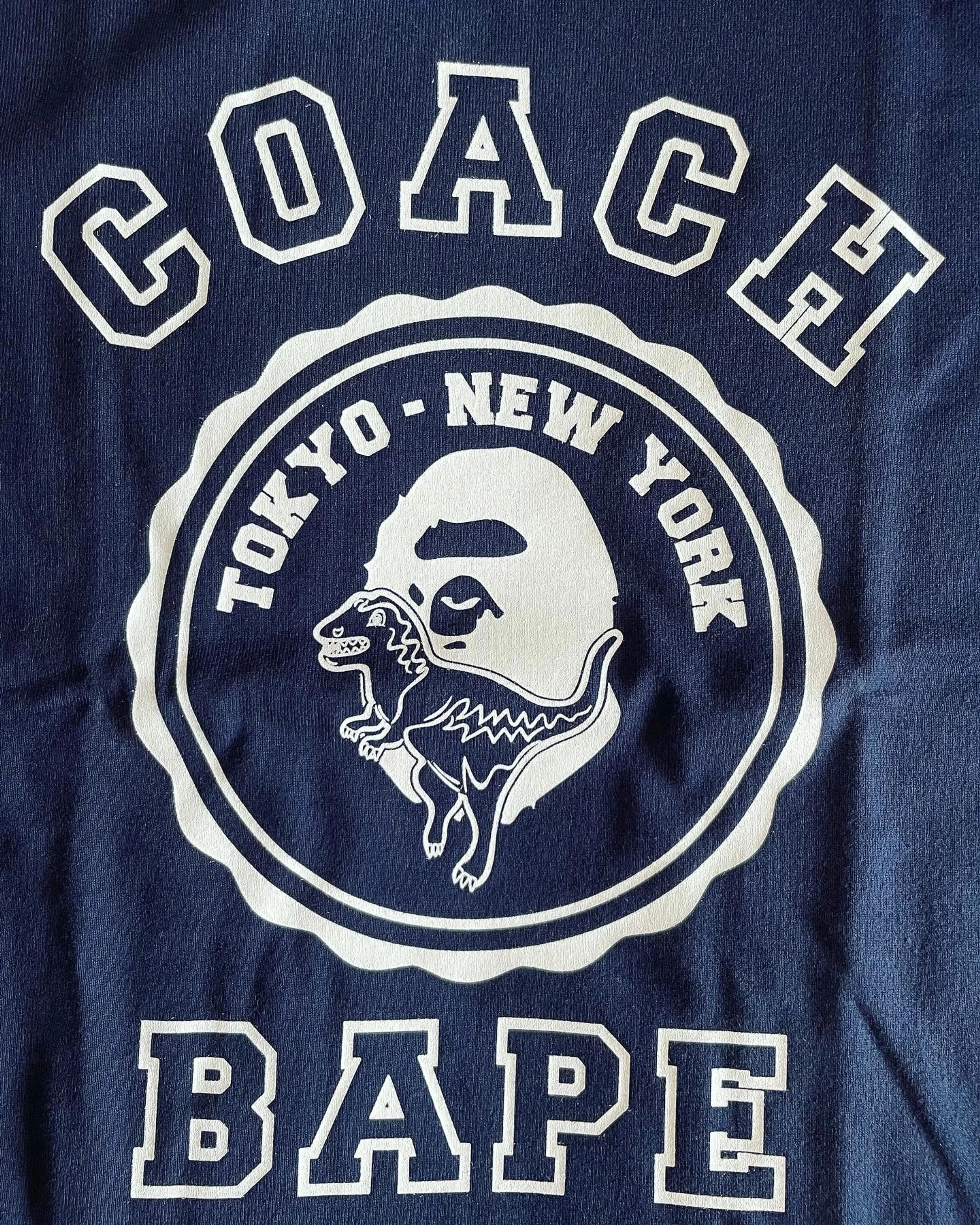 Bape × Coach BAPE X COACH COLLEGE TEE NAVY Size US M / EU 48-50 / 2 - 3 Thumbnail
