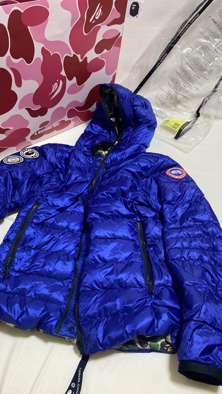 A Bathing Ape X Canada Goose X Concepts Reversible Jacket M