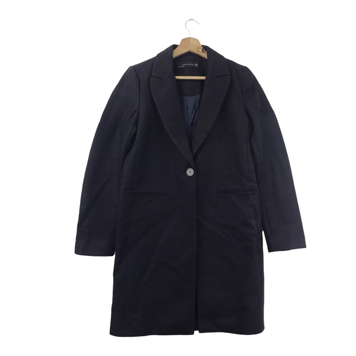 Zara ZARA WOMEN Long Wool Trench Coat Size XS / US 0-2 / IT 36-38 - 1 Thumbnail