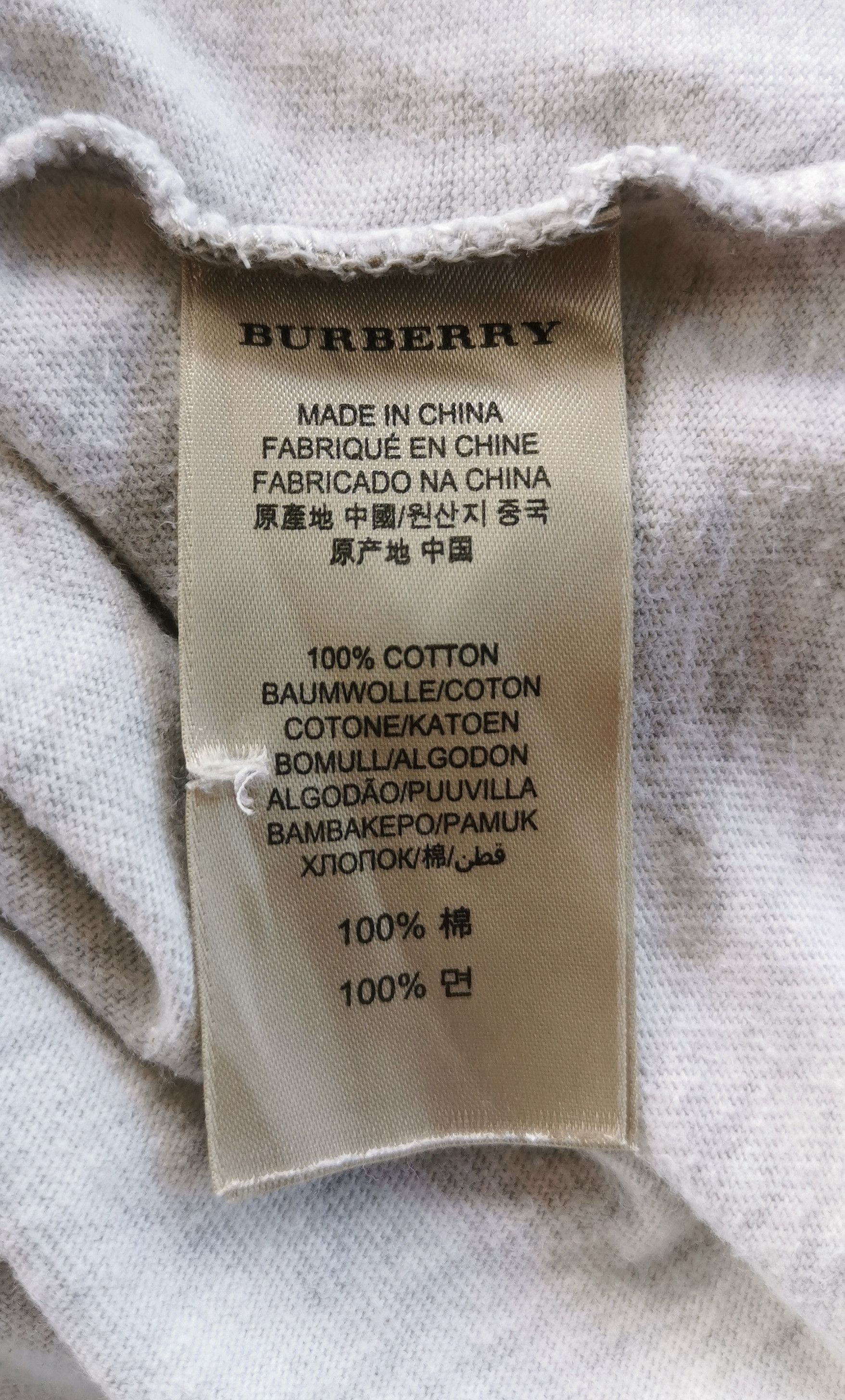 Burberry Burberry Brit Embroidery Slim Fit Tshirt Size US L / EU 52-54 / 3 - 8 Thumbnail