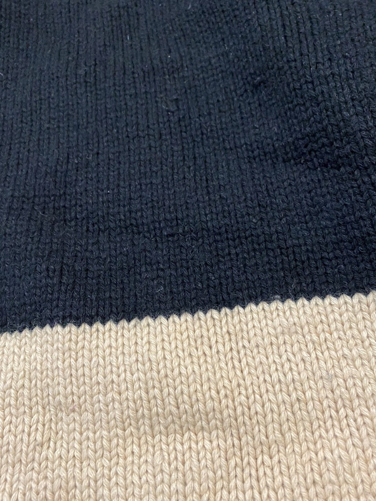 Diet Butcher Slim Skin AW2002 Seditionaries stripe Heavy cable Knit turtleneck Size US L / EU 52-54 / 3 - 6 Thumbnail