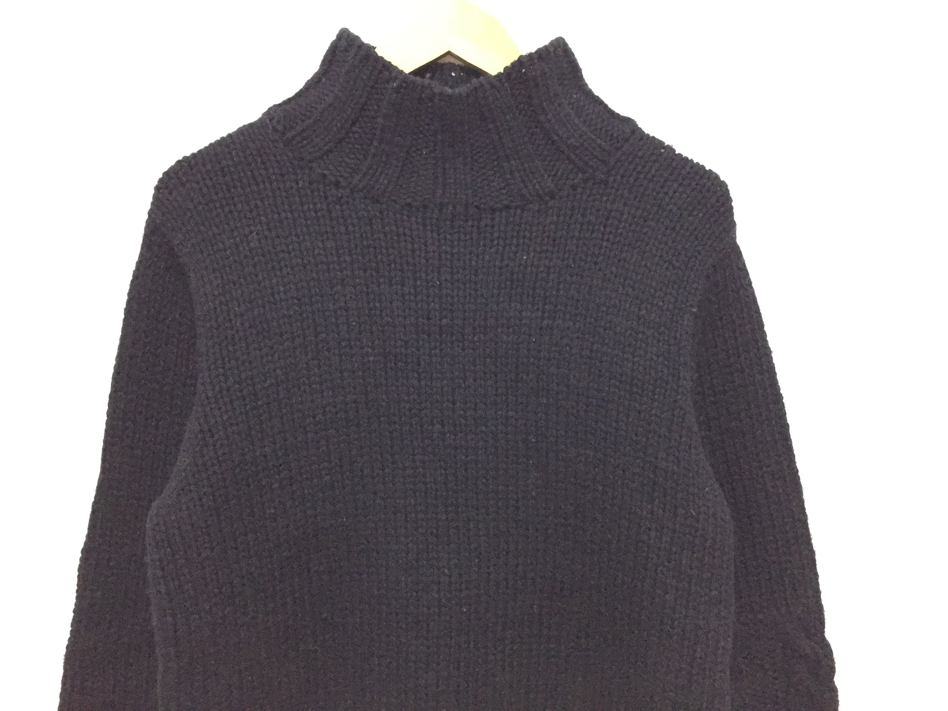 Diet Butcher Slim Skin AW2002 Seditionaries stripe Heavy cable Knit turtleneck Size US L / EU 52-54 / 3 - 3 Thumbnail