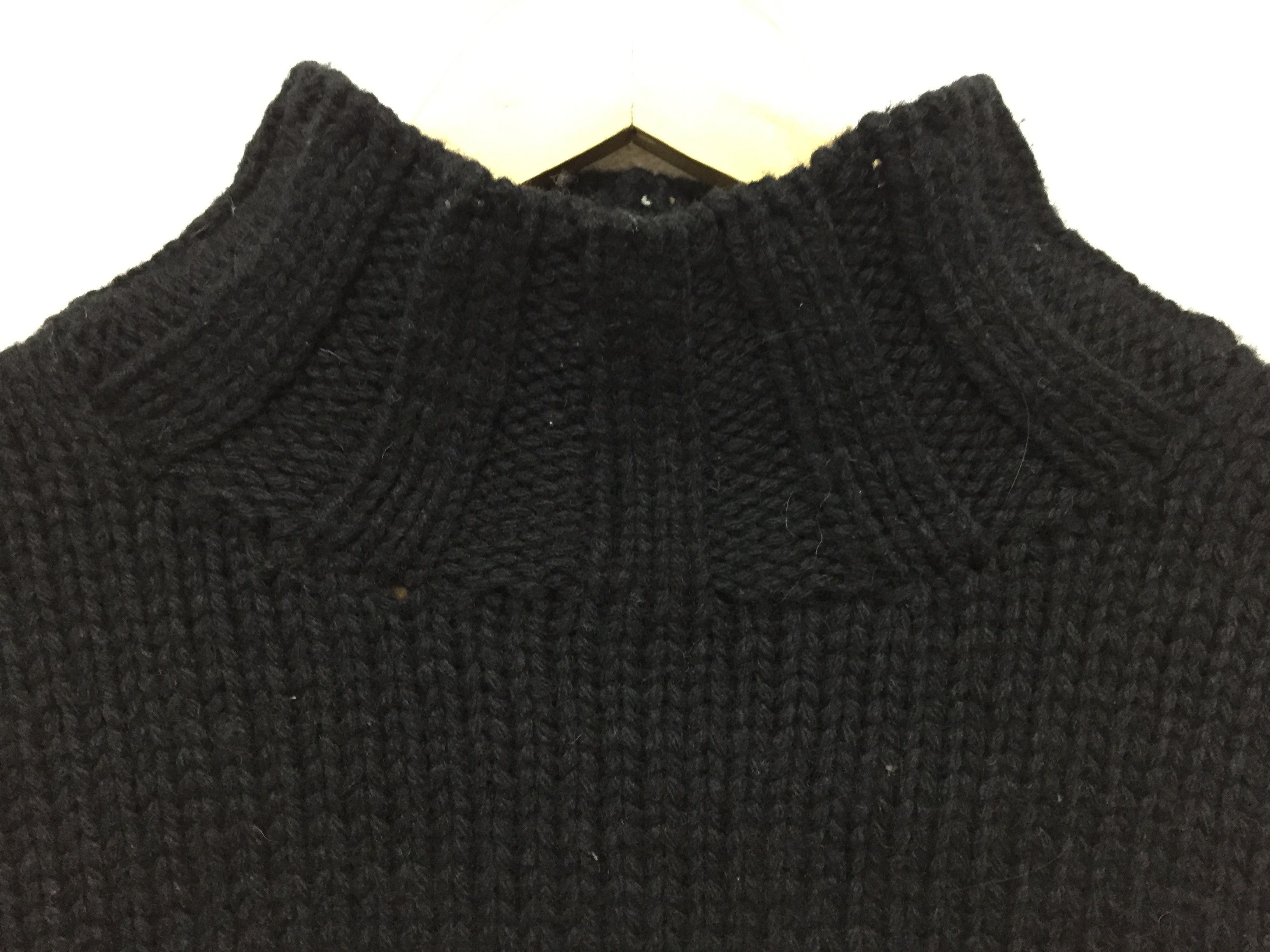 Diet Butcher Slim Skin AW2002 Seditionaries stripe Heavy cable Knit turtleneck Size US L / EU 52-54 / 3 - 7 Thumbnail