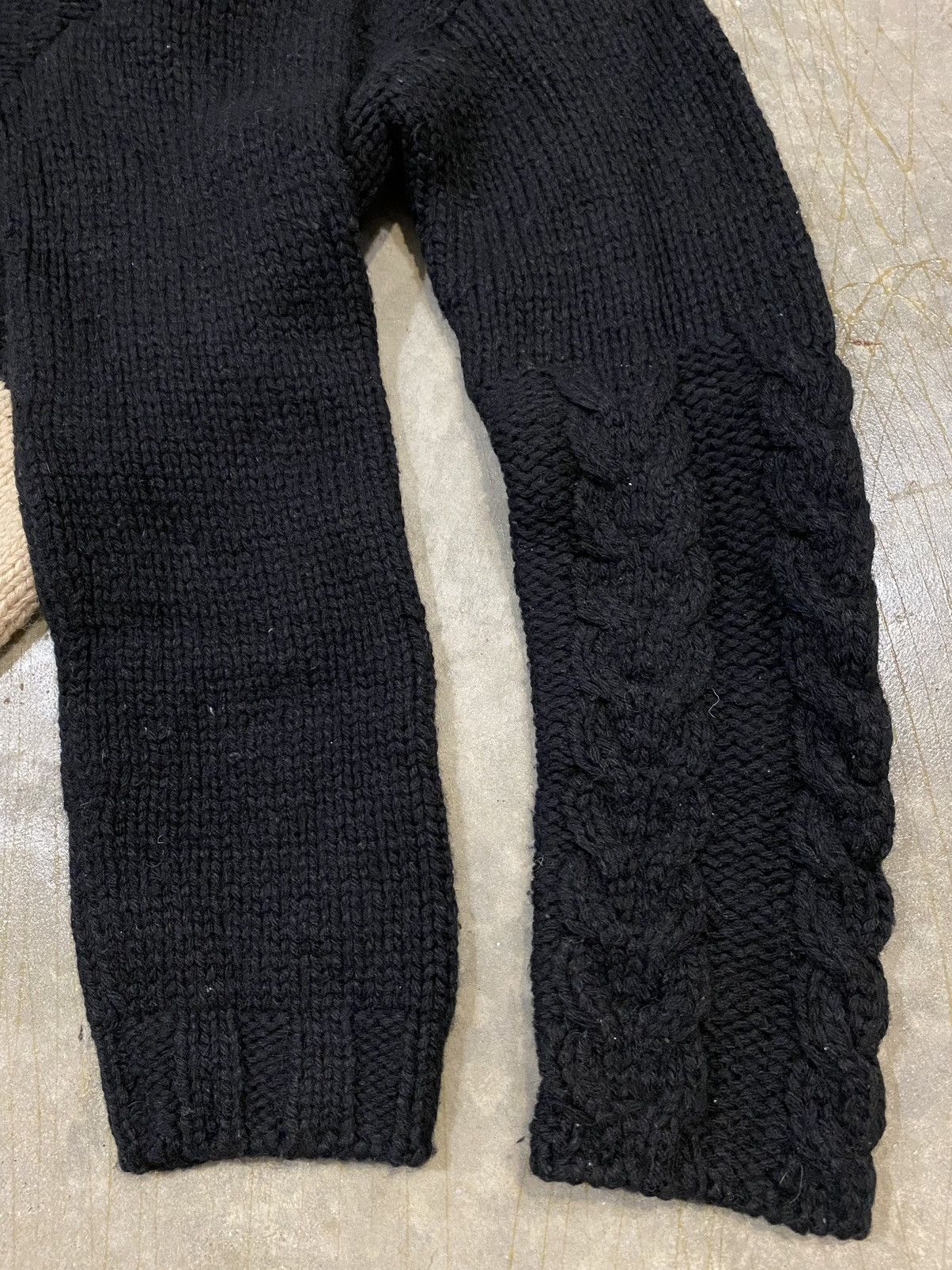Diet Butcher Slim Skin AW2002 Seditionaries stripe Heavy cable Knit turtleneck Size US L / EU 52-54 / 3 - 10 Thumbnail