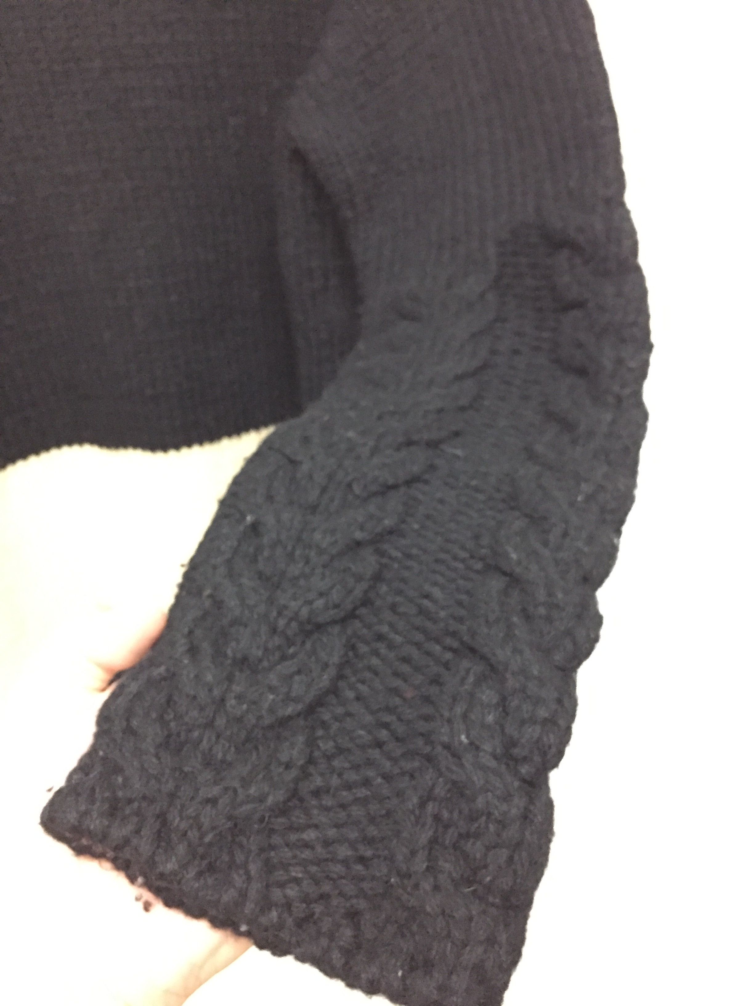 Diet Butcher Slim Skin AW2002 Seditionaries stripe Heavy cable Knit turtleneck Size US L / EU 52-54 / 3 - 9 Thumbnail