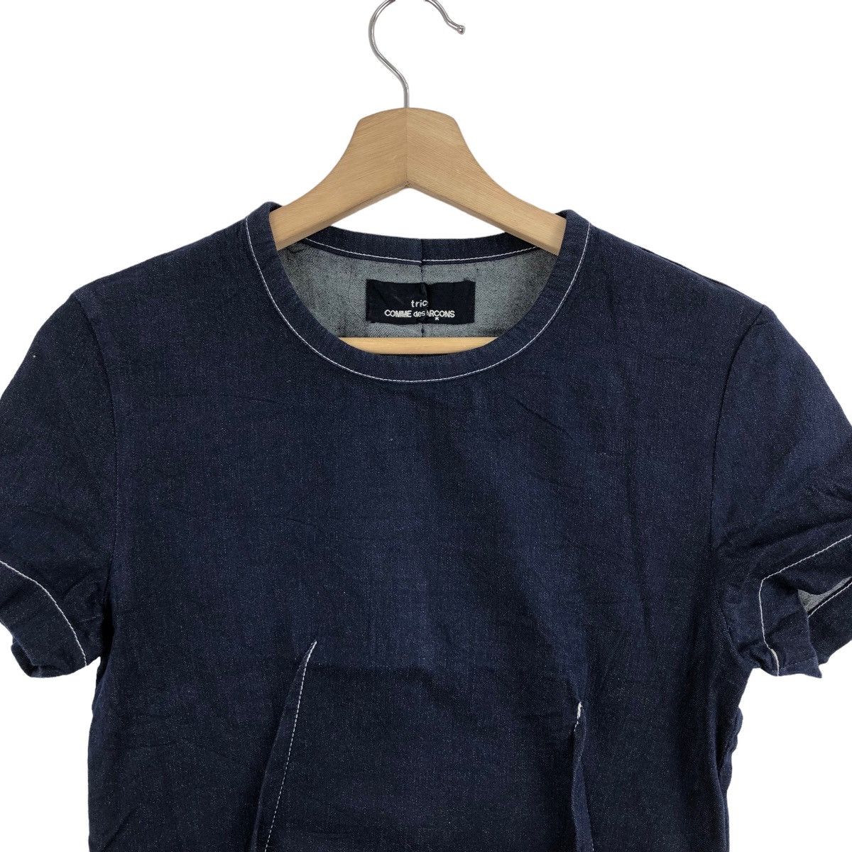 Comme des Garcons Vintage Tricot COMME des GARCONS T-Shirt Navy Colour Size M / US 6-8 / IT 42-44 - 2 Thumbnail