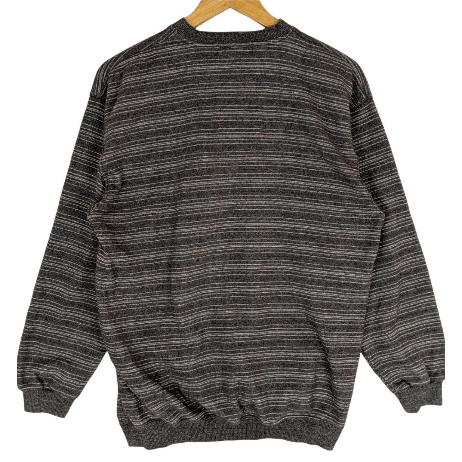Lyle & Scott × Vintage Vintage LYLE & SCOTT Striped Retro Jumper Sweatshirt Size US M / EU 48-50 / 2 - 6 Thumbnail