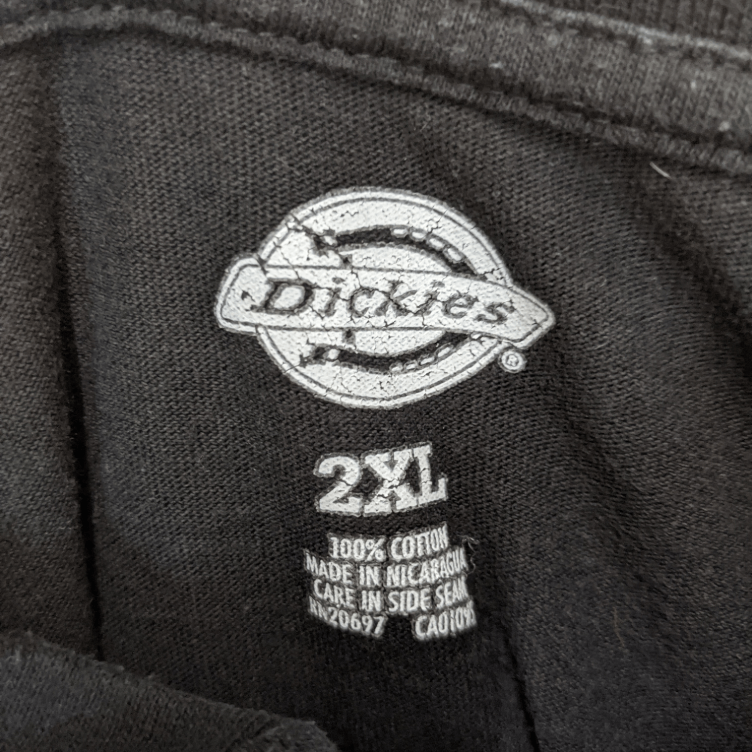 Dickies DICKIES Black Plain Single Pocket T-Shirt Size US XXL / EU 58 / 5 - 6 Thumbnail