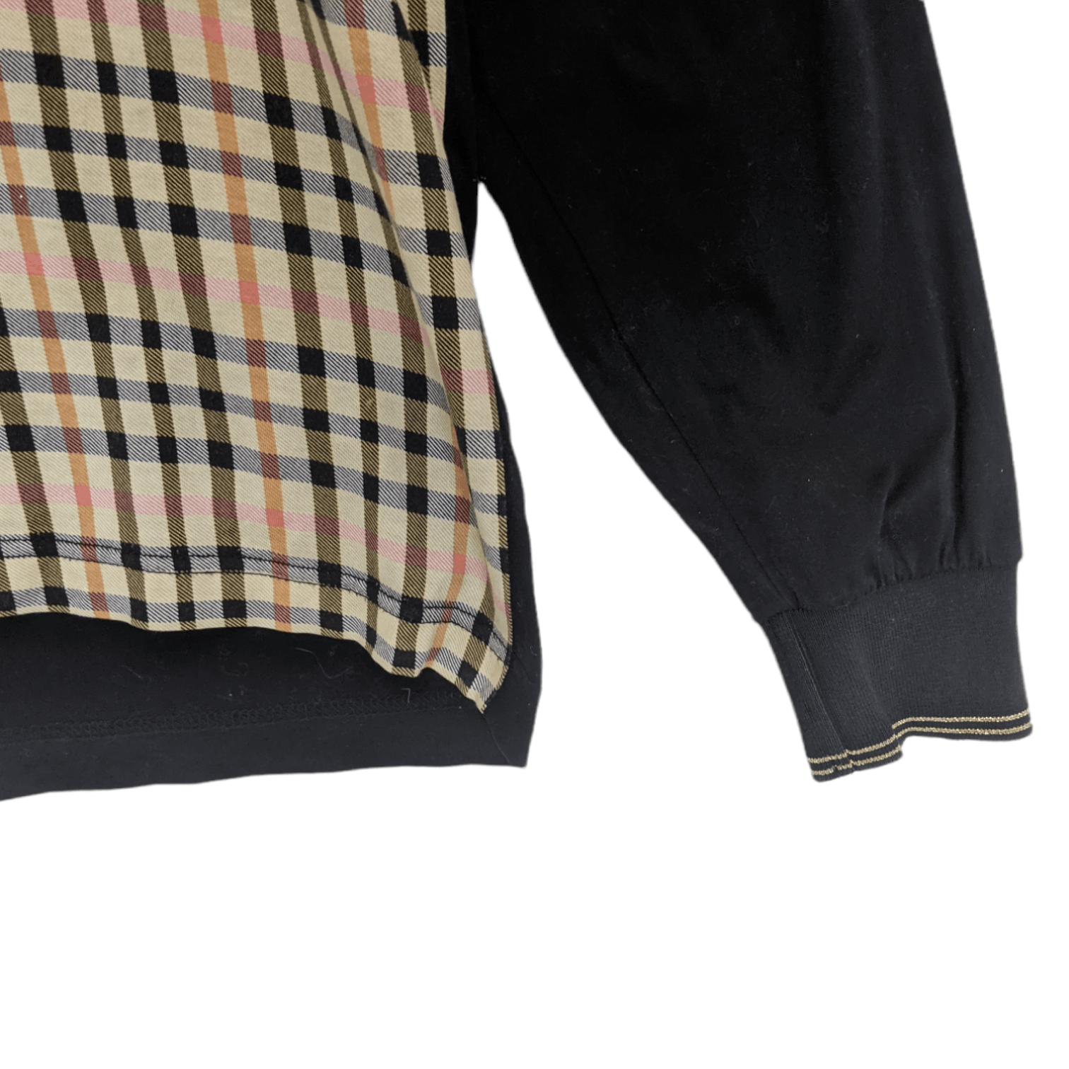 Japanese Brand JEAN MICHEL Check Long Sleeve Polo Shirt Size US M / EU 48-50 / 2 - 6 Thumbnail