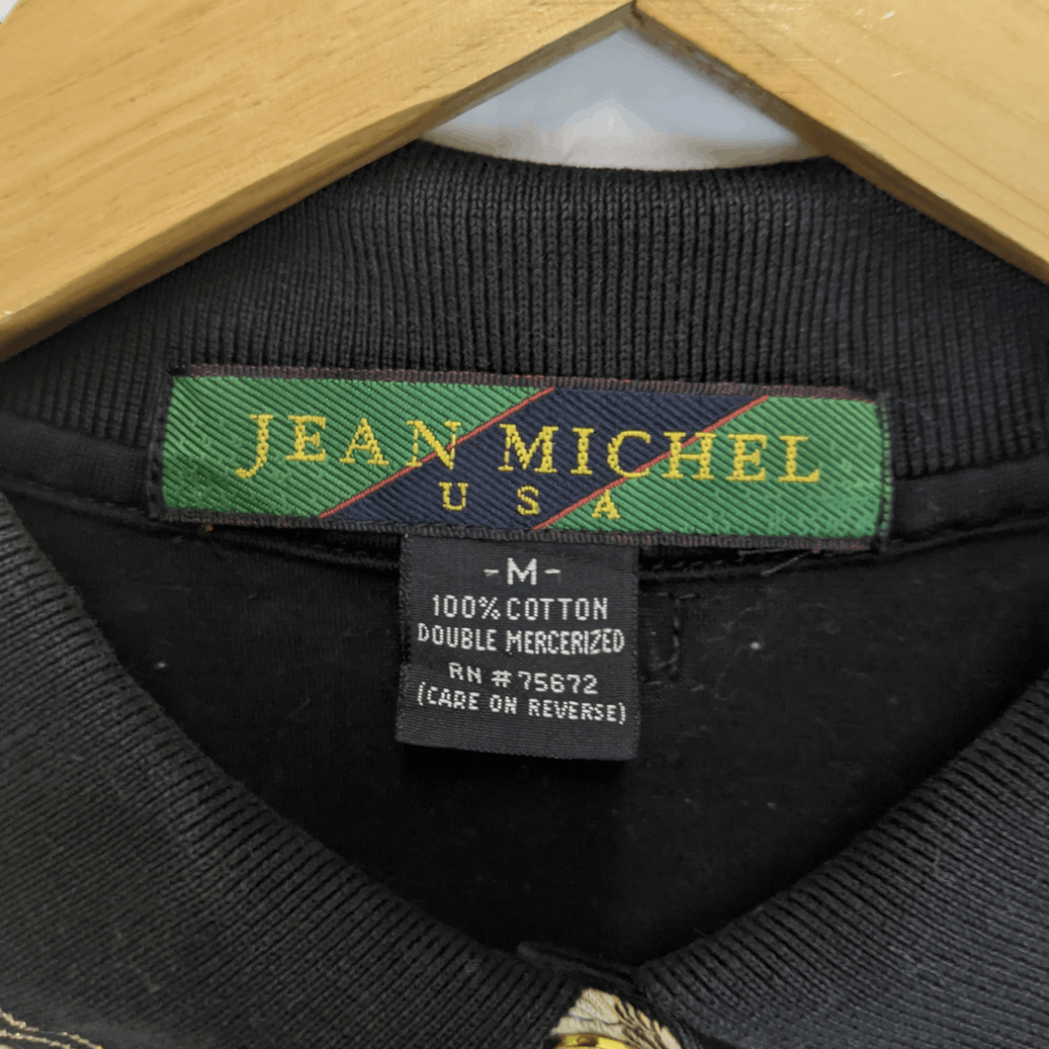 Japanese Brand JEAN MICHEL Check Long Sleeve Polo Shirt Size US M / EU 48-50 / 2 - 9 Thumbnail