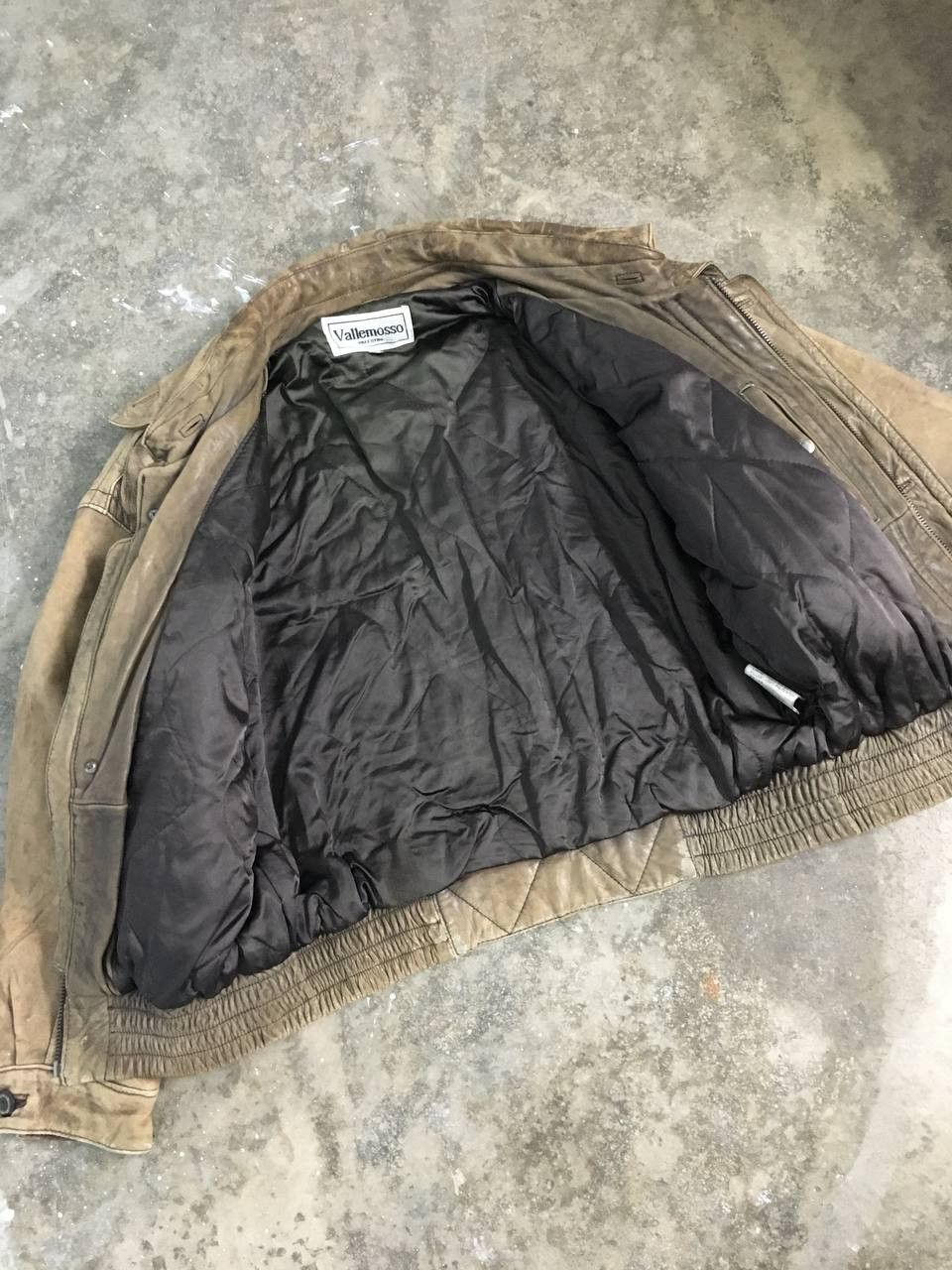 Vintage Vintage Vallemosso Bomber Leather Jacket Size US M / EU 48-50 / 2 - 14 Thumbnail