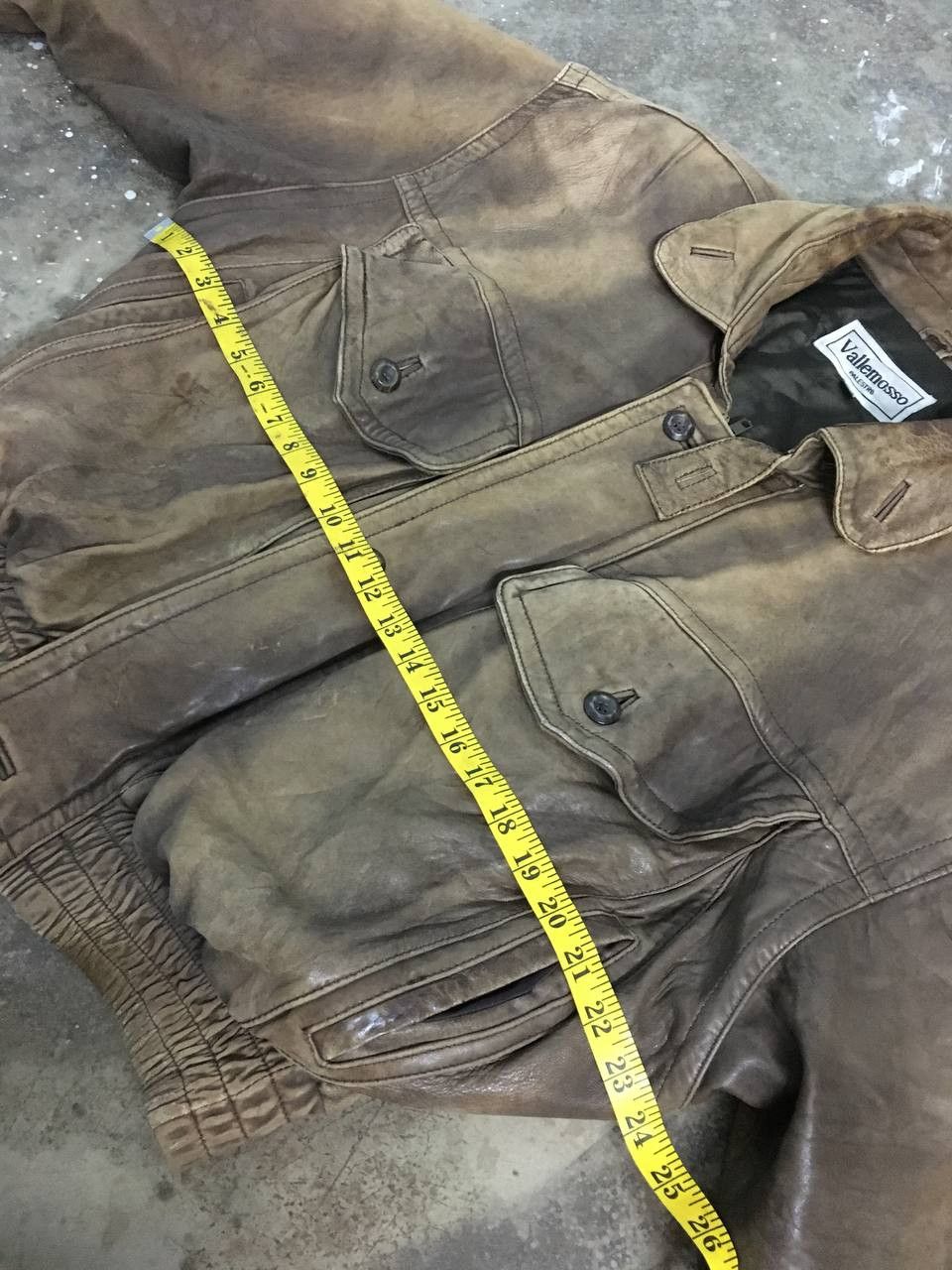 Vintage Vintage Vallemosso Bomber Leather Jacket Size US M / EU 48-50 / 2 - 19 Thumbnail